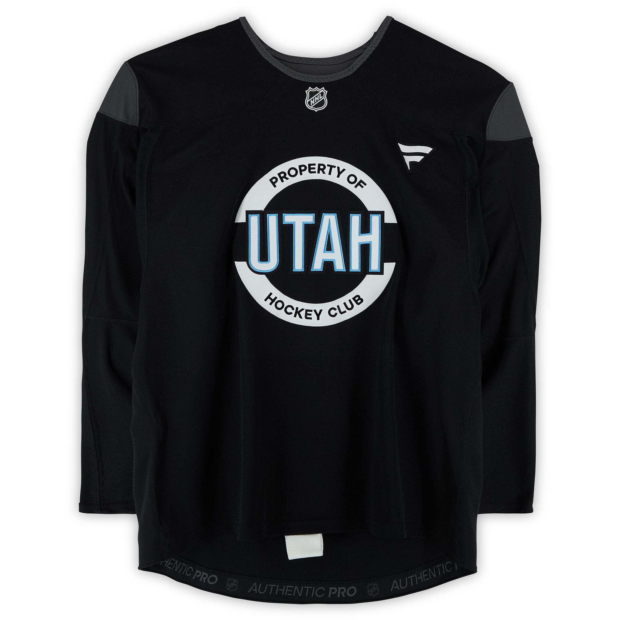 Reggie Newman Utah Mammoth Practice-Used #47 Black Jersey from the 2024-25 NHL Season