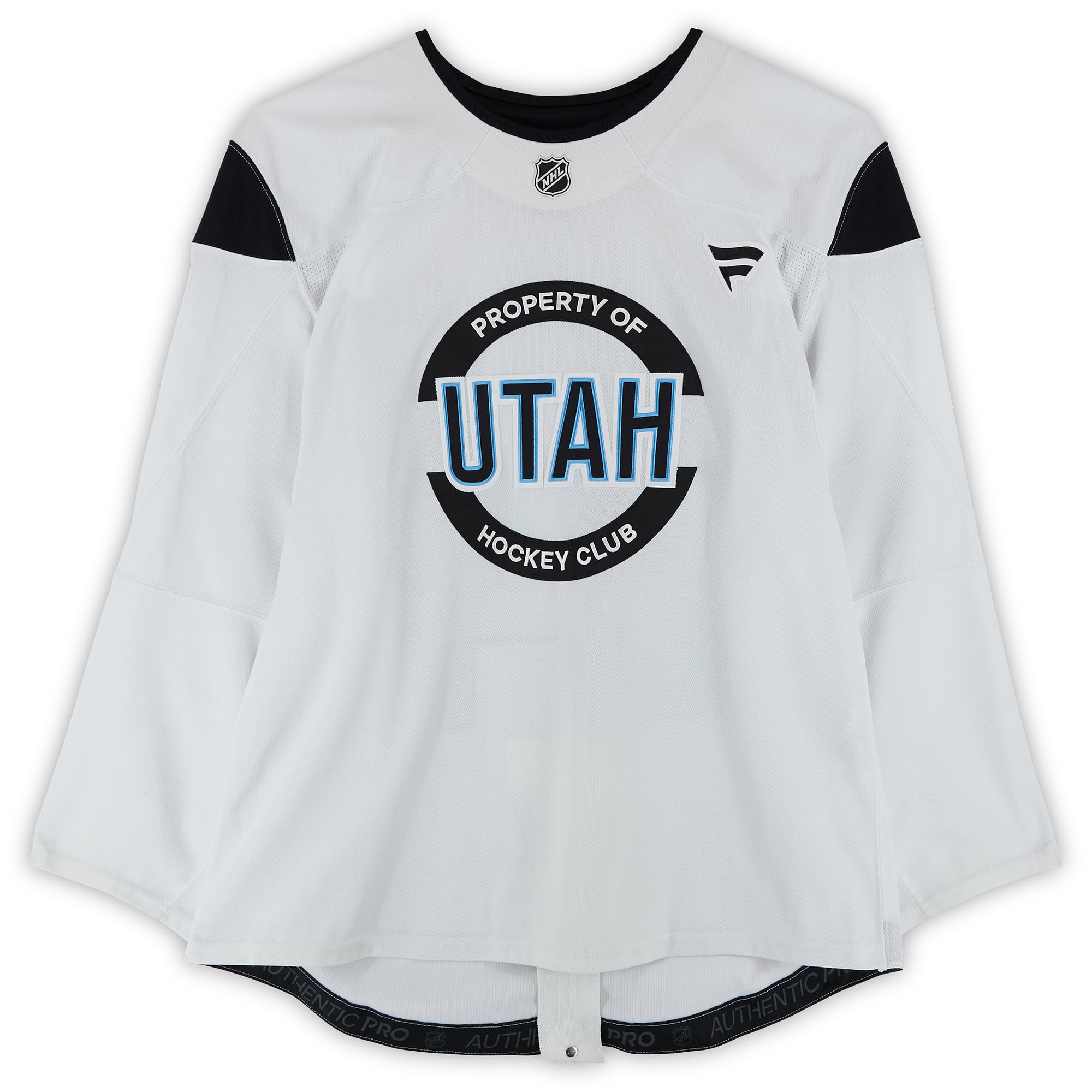 Reid Dyck Utah Hockey Club Practice-Used #41 White Jersey from the 2024-25 NHL Season