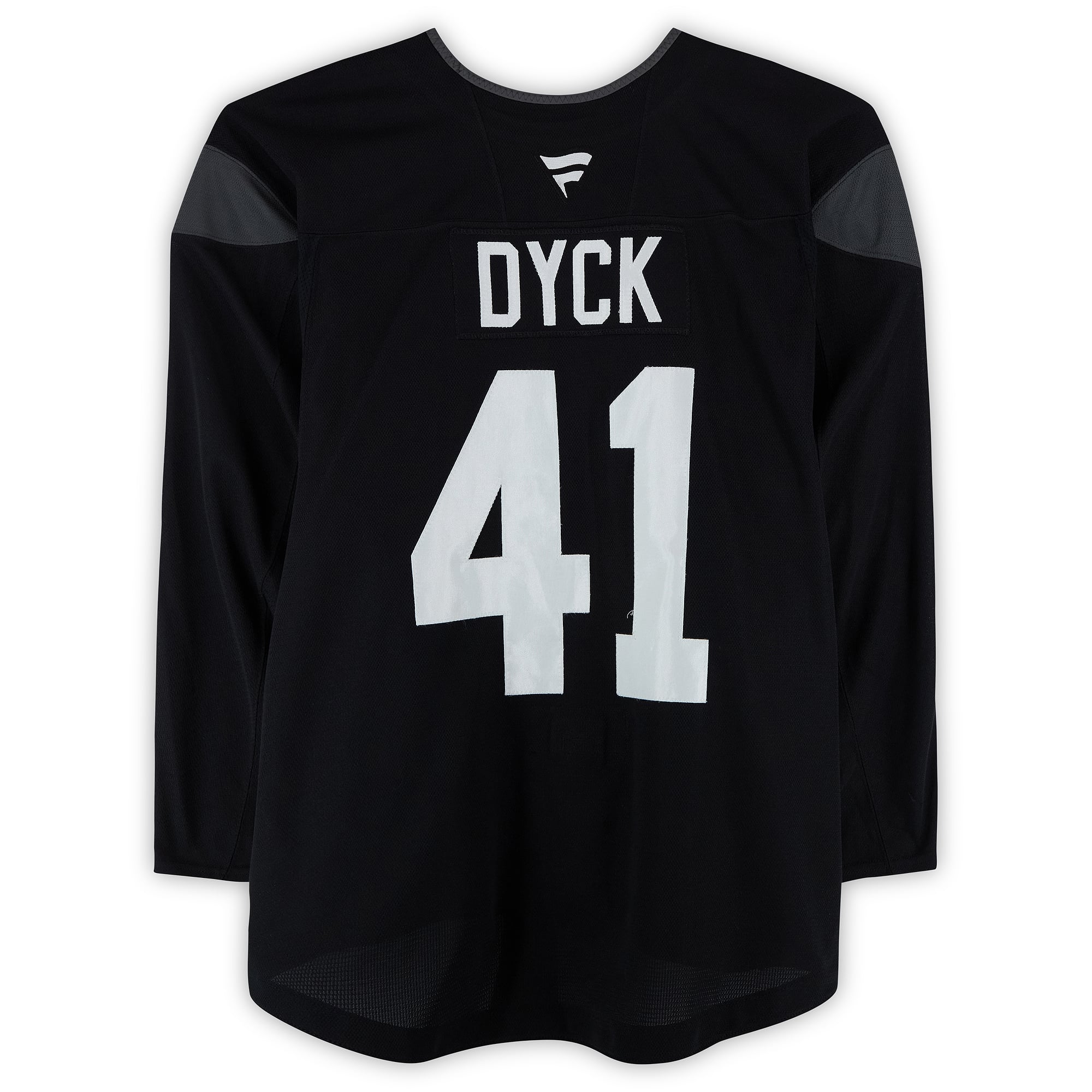 Reid Dyck Utah Mammoth Practice-Used #41 Black Jersey from the 2024-25 NHL Season