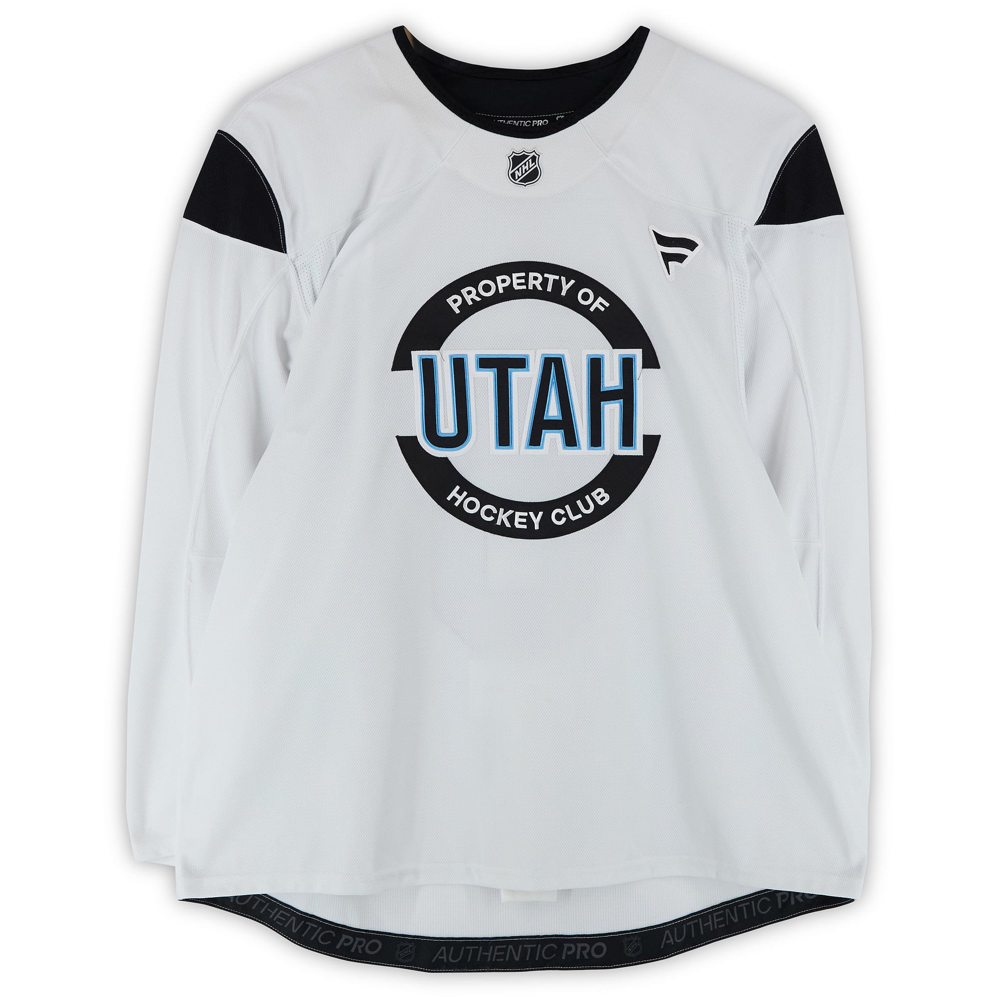 Robbie Russo Utah Hockey Club Practice-Used #5 White Jersey from the 2024-25 NHL Season