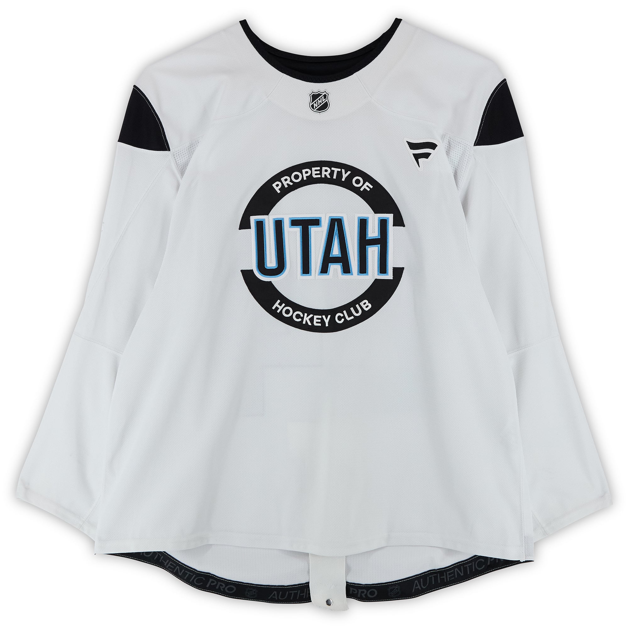 Samu Bau Utah Hockey Club Practice-Used #32 White Jersey from the 2024-25 NHL Season