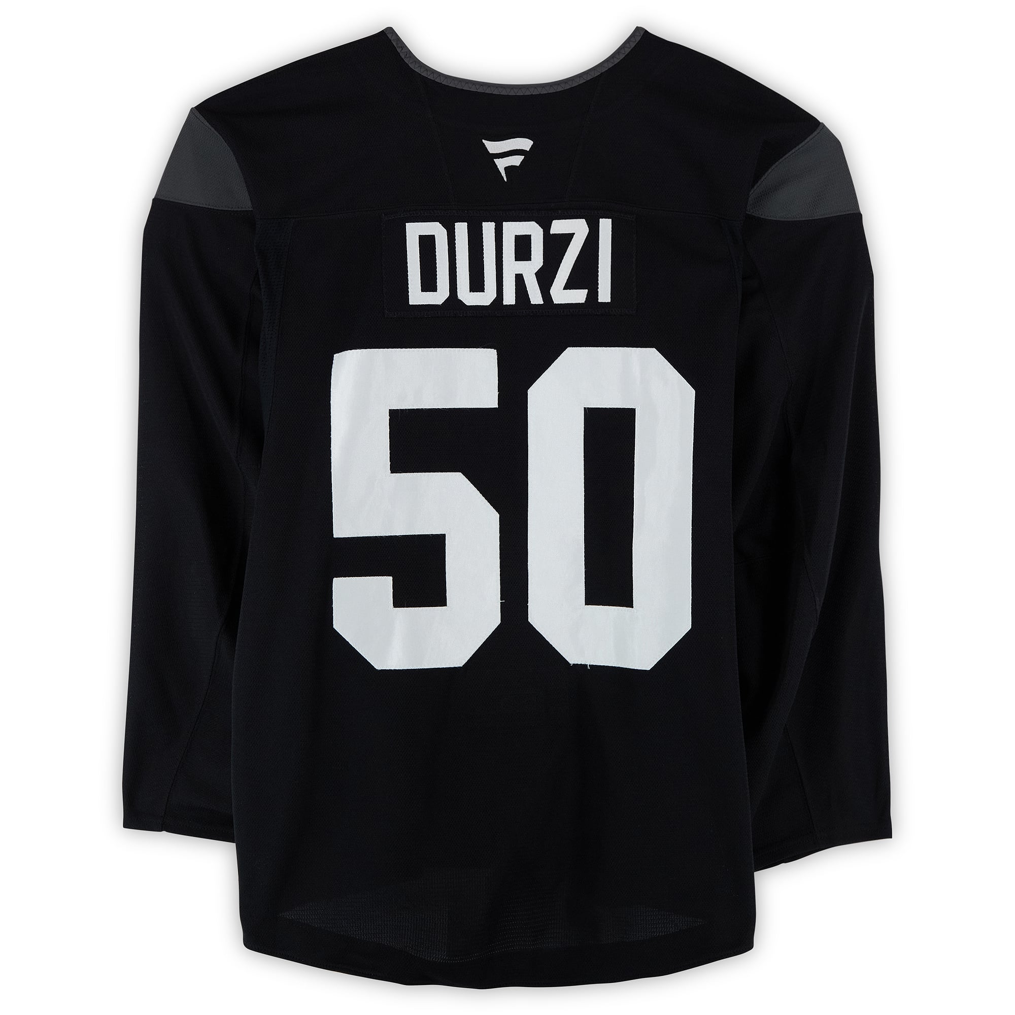 Sean Durzi Utah Mammoth Practice-Used #50 Black Jersey from the 2024-25 NHL Season