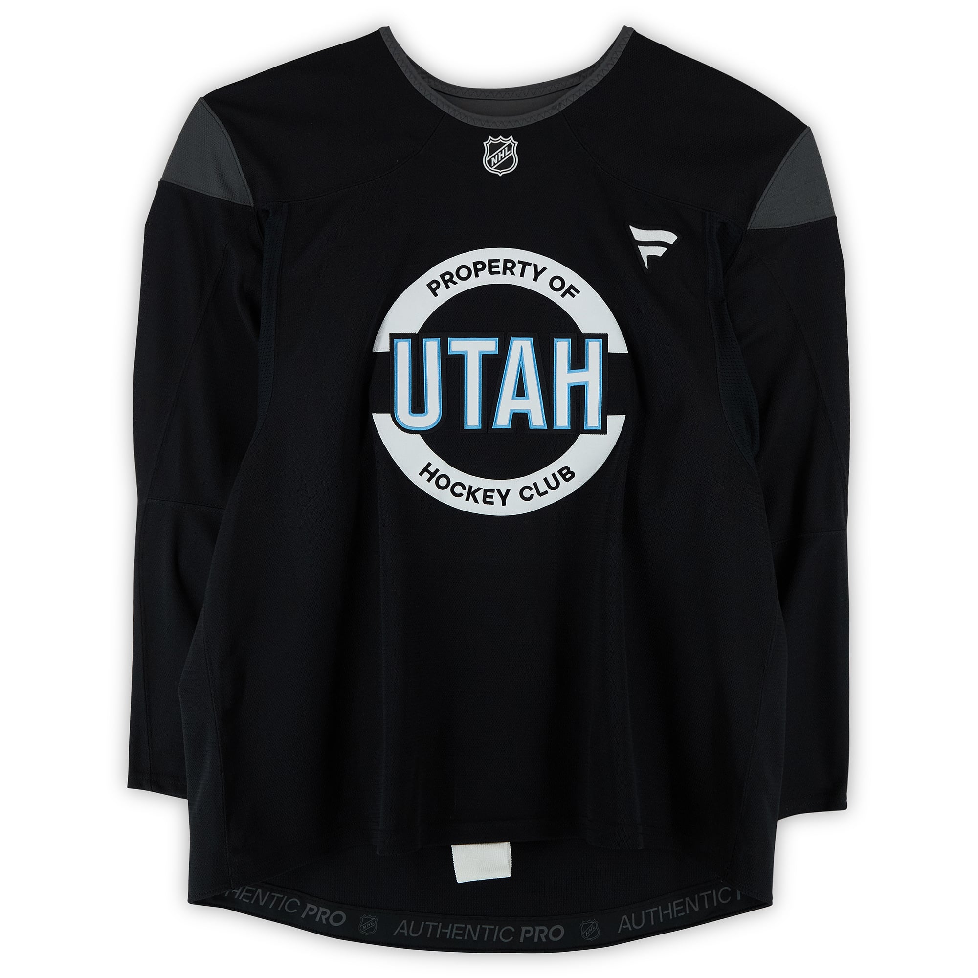 Sean Durzi Utah Mammoth Practice-Used #50 Black Jersey from the 2024-25 NHL Season