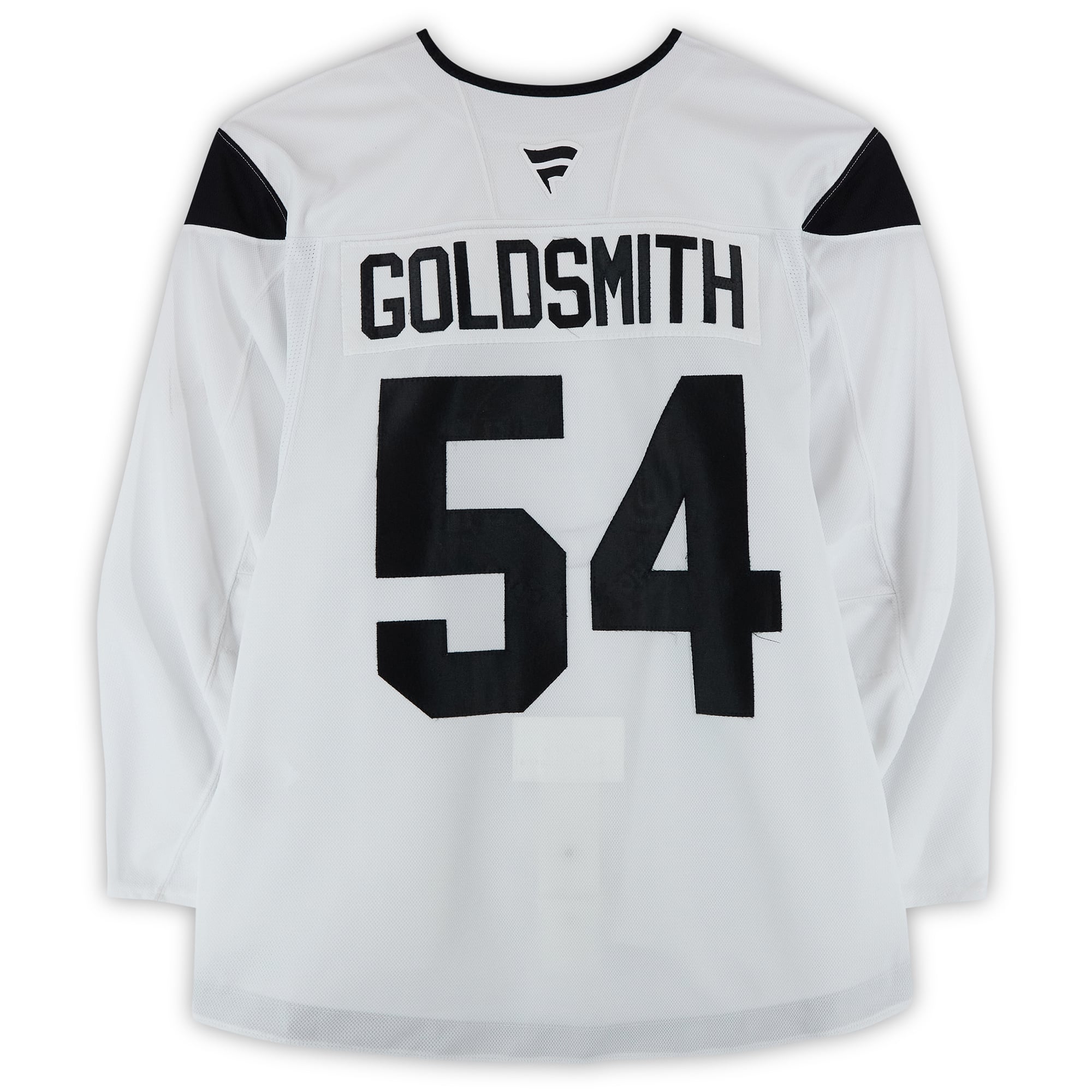 Terrell Goldsmith Utah Hockey Club Practice-Used #54 White Jersey from the 2024-25 NHL Season