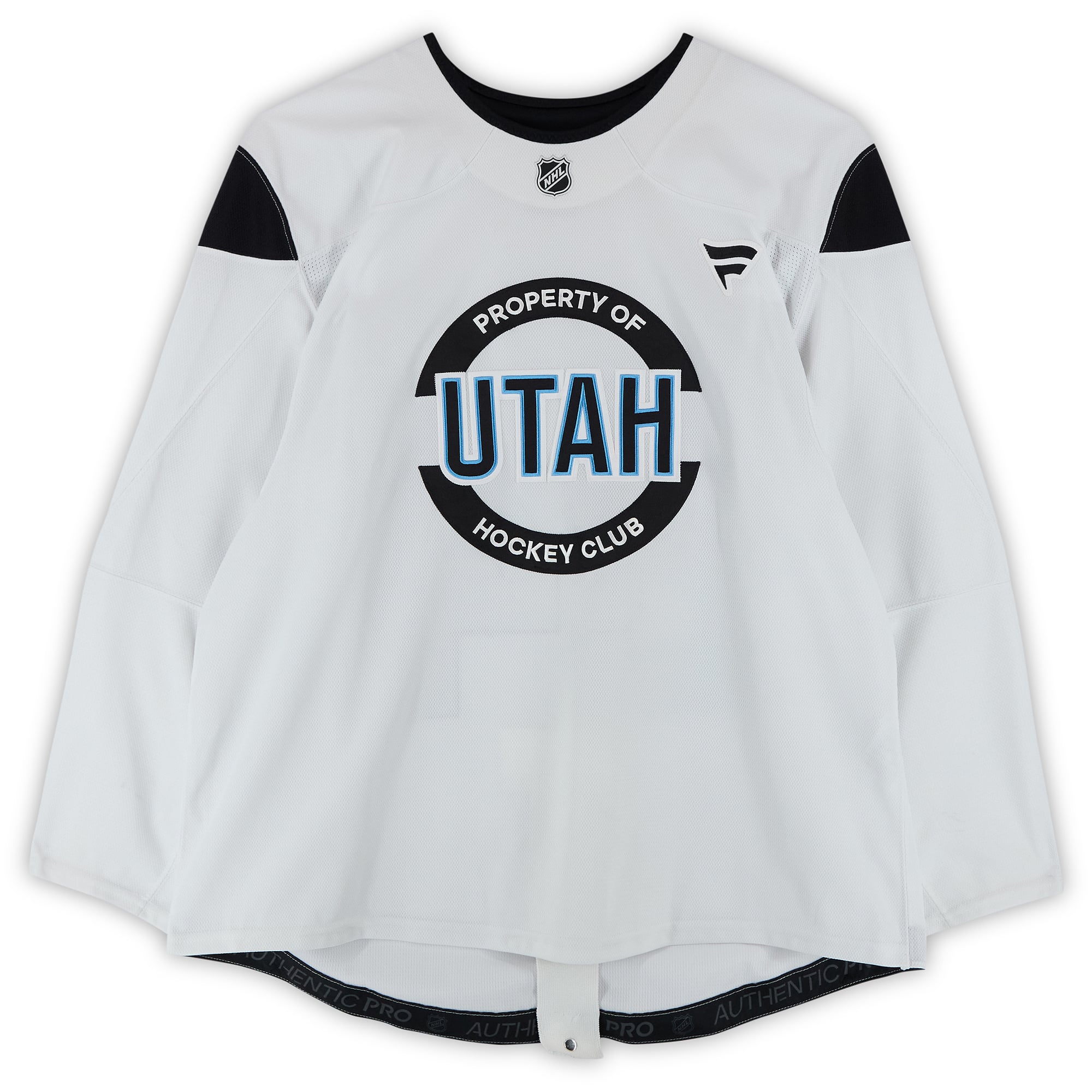 Terrell Goldsmith Utah Hockey Club Practice-Used #54 White Jersey from the 2024-25 NHL Season