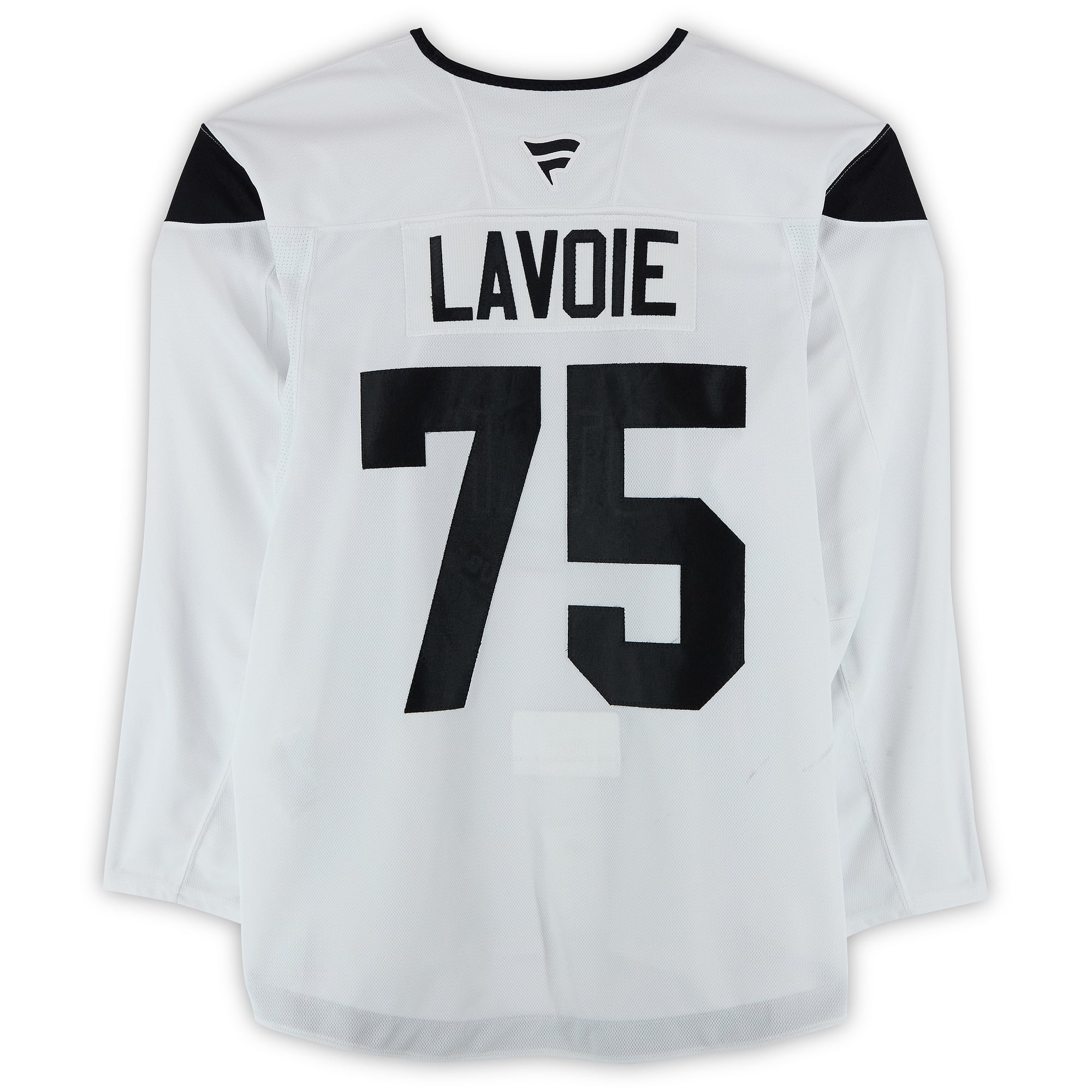 Tomas Lavoie Utah Mammoth Practice-Used #75 White Jersey from the 2024-25 NHL Season