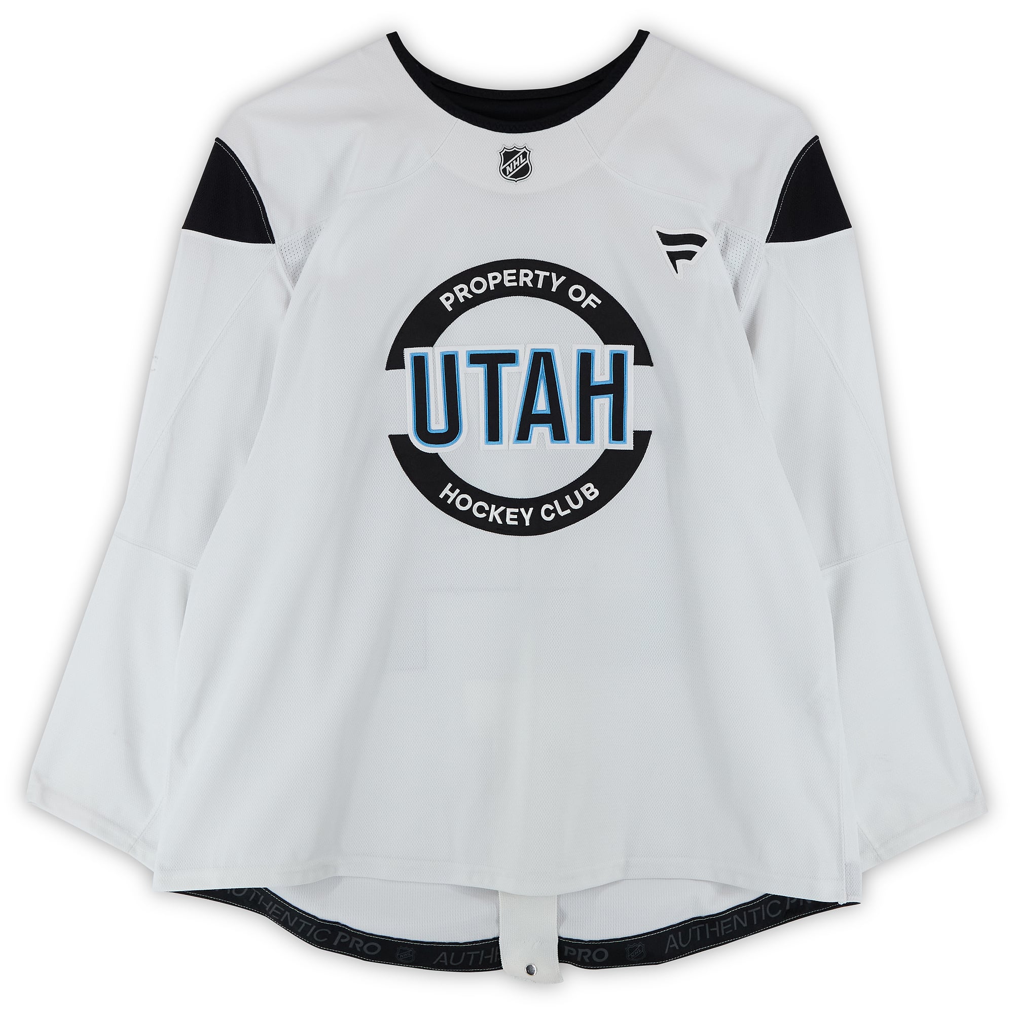 Tomas Lavoie Utah Mammoth Practice-Used #75 White Jersey from the 2024-25 NHL Season