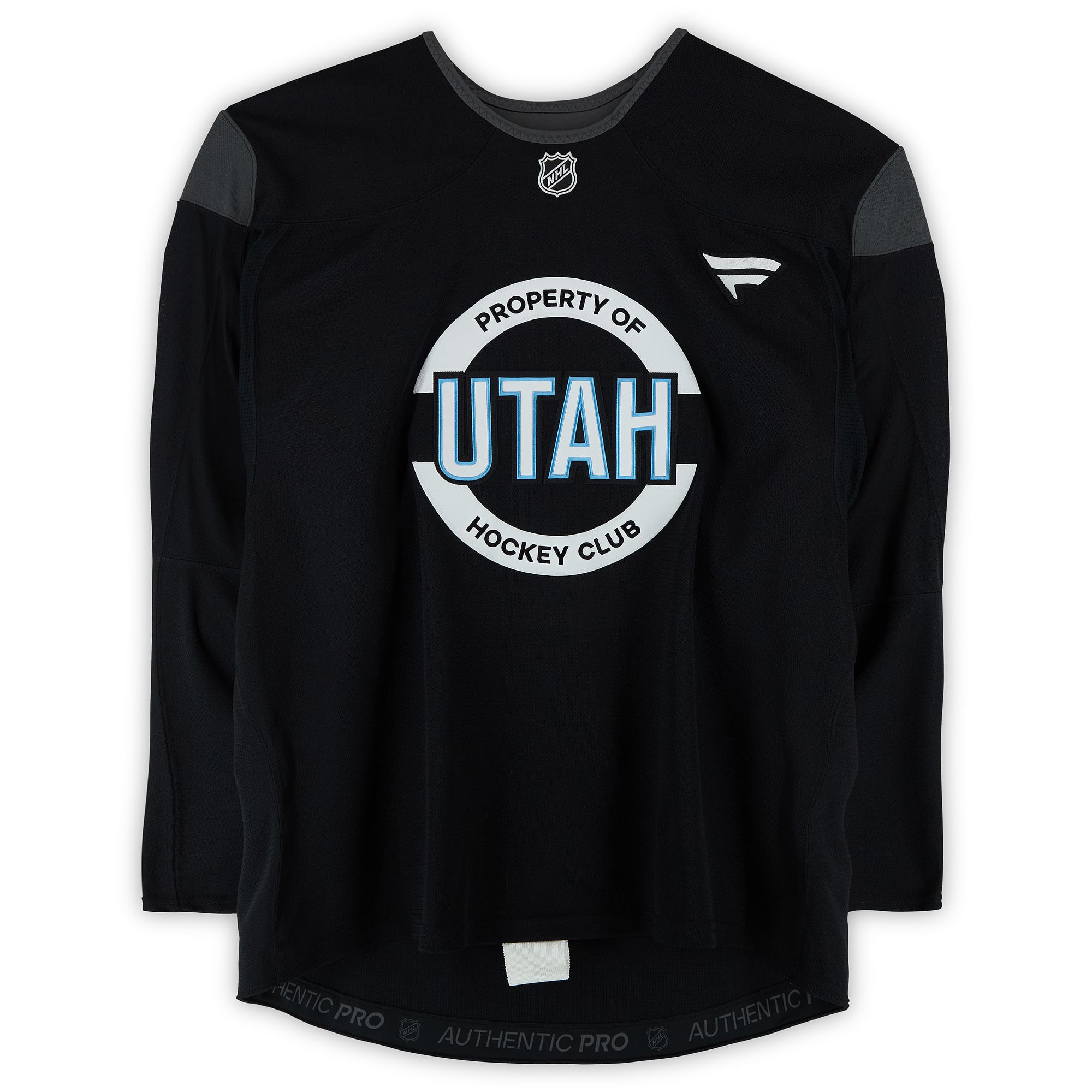 Travis Barron Utah Mammoth Practice-Used #46 Black Jersey from the 2024-25 NHL Season