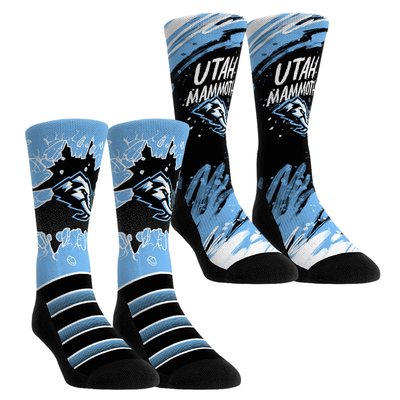  Utah Mammoth Rock Em Unisex Ice Breaker Two-Pack Crew Socks Set - Blue