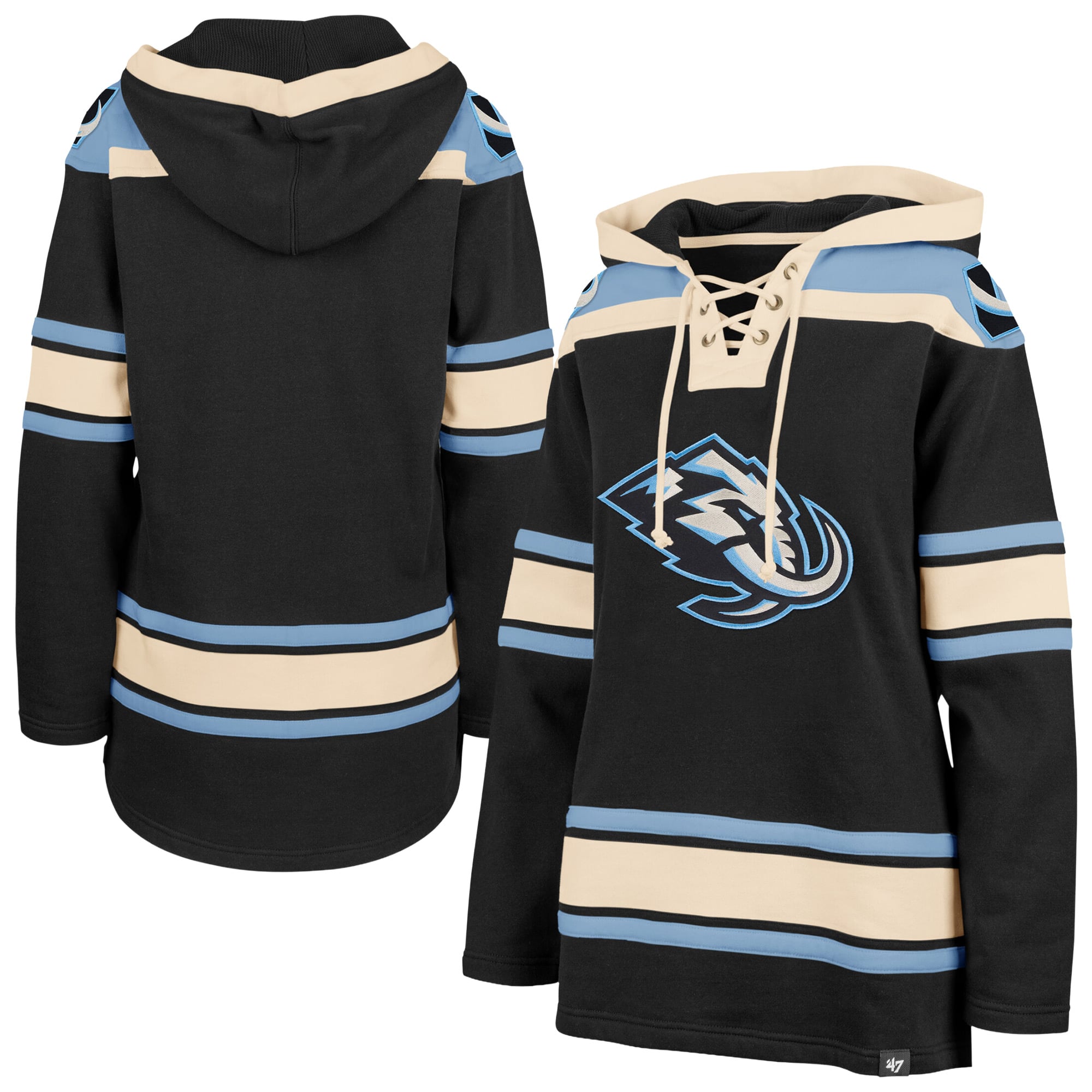 Sweat à capuche lacets Superior Lacer noir Utah Mammoth '47 pour femme
