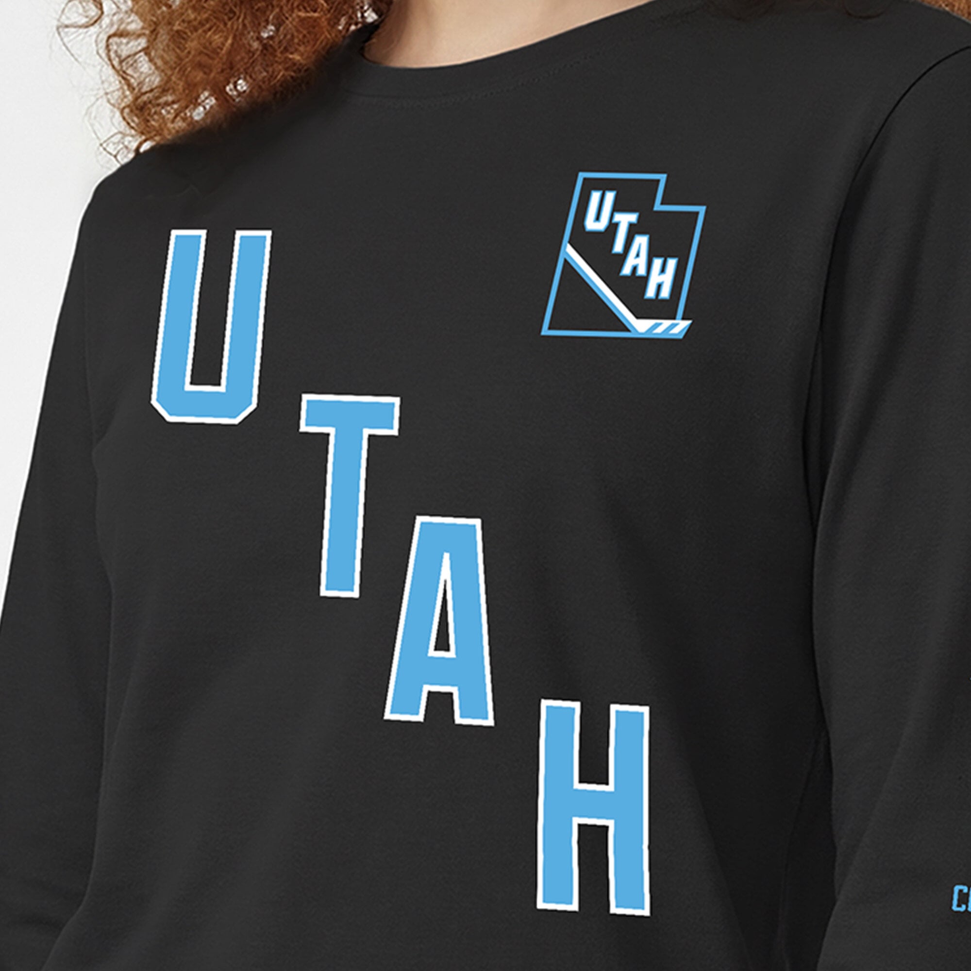 T-shirt à manches longues Champion Black Utah Mammoth pour femmes
