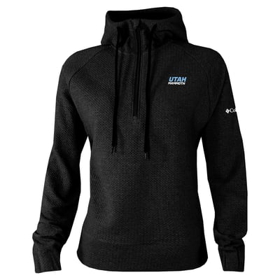 Utah Mammoth Columbia Women's Half-Zip Swingcraft Tri-Blend Hoodie - Black
