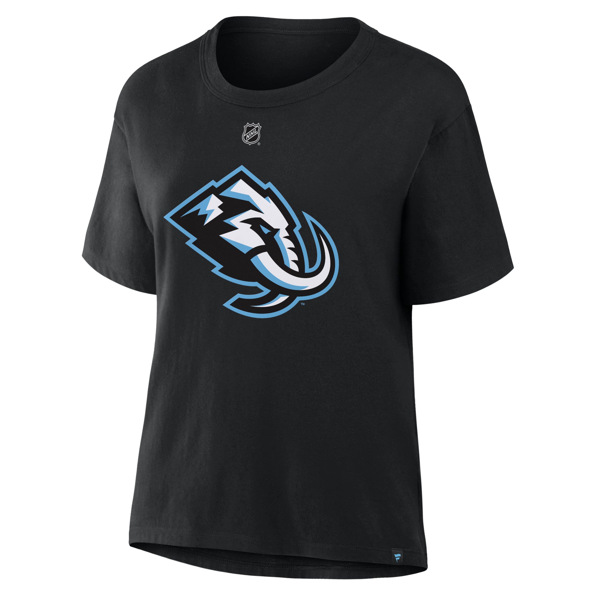 T-shirt authentique Fanatics Anders Lee Black Utah Mammoth pour femmes, avec nom et numéro.