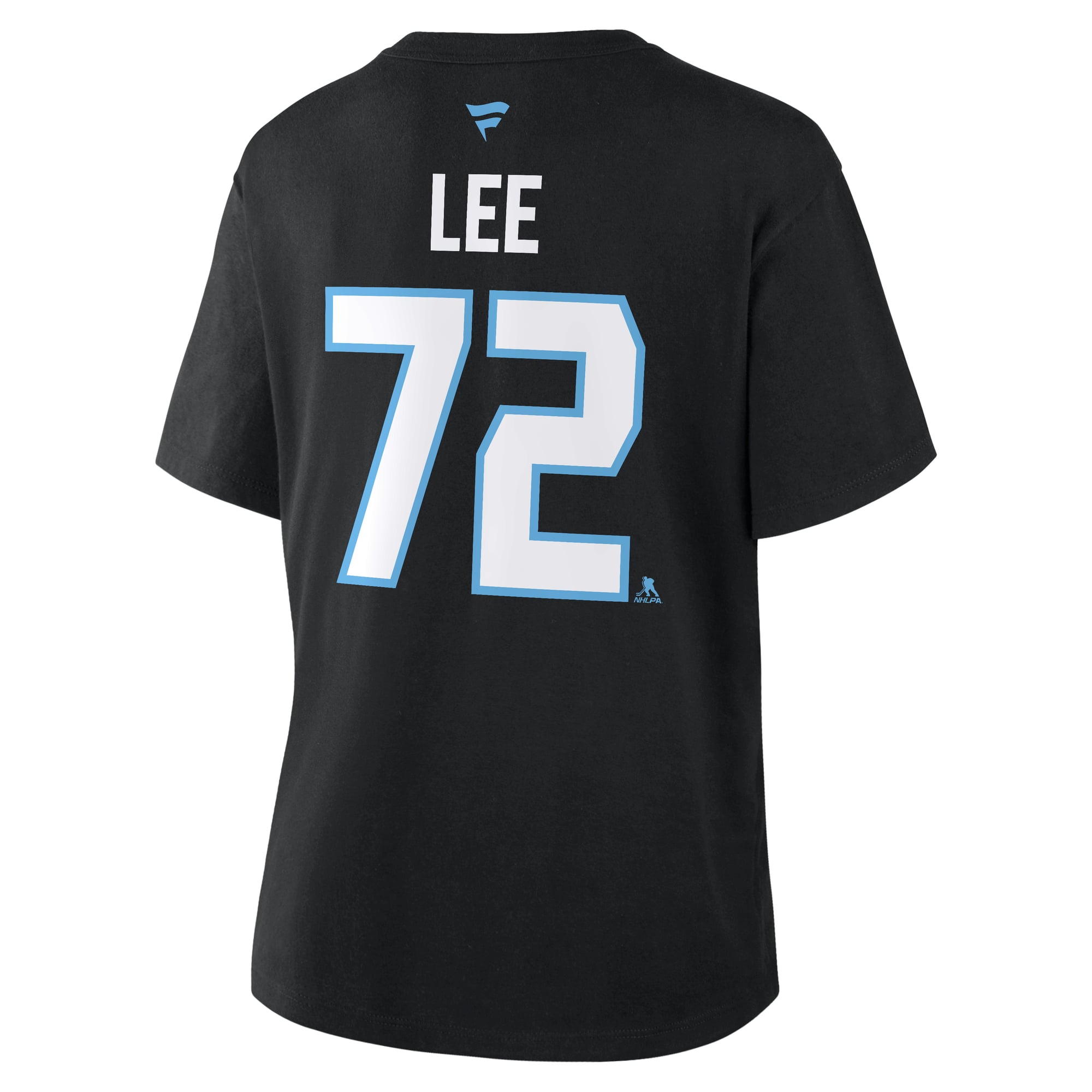T-shirt authentique Fanatics Anders Lee Black Utah Mammoth pour femmes, avec nom et numéro.