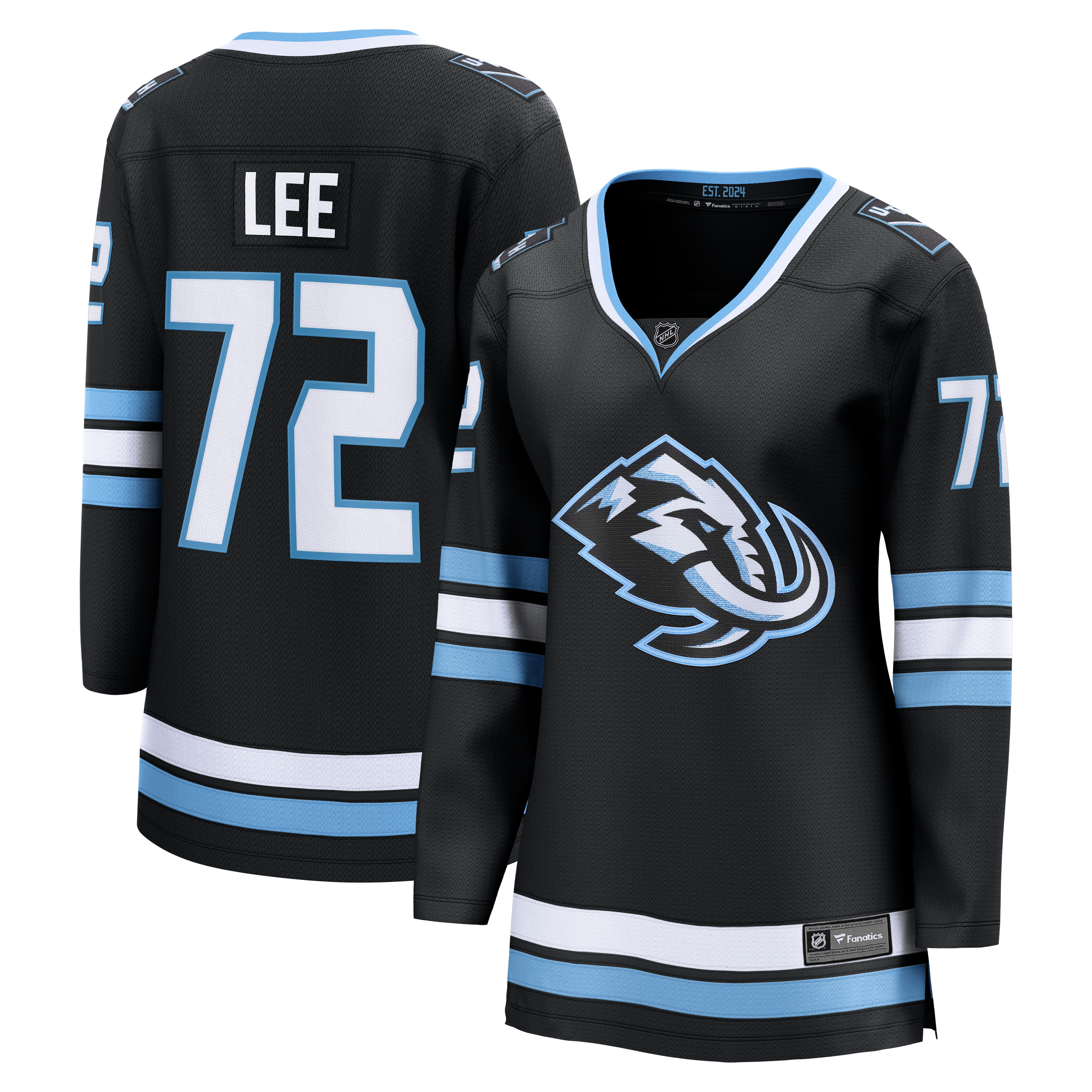 Maillot domicile Breakaway noir Anders Lee Utah Mammoth pour femmes (Fanatics)