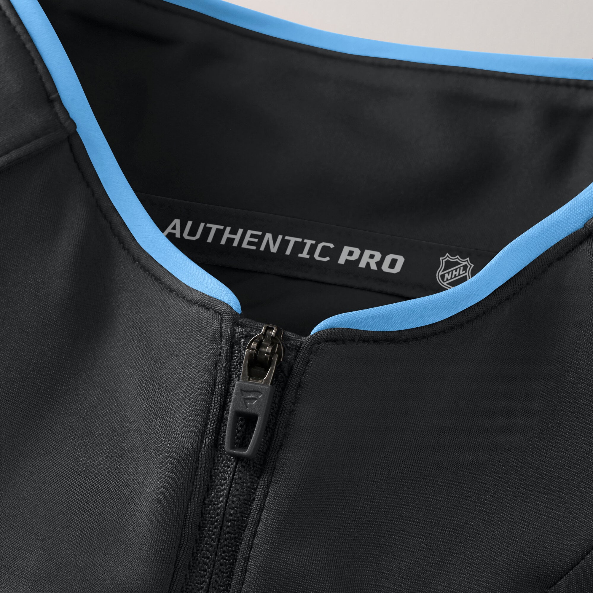Women's Fanatics Black Utah Mammoth Authentic Pro Rink Lightweight Quarter-Zip Pullover