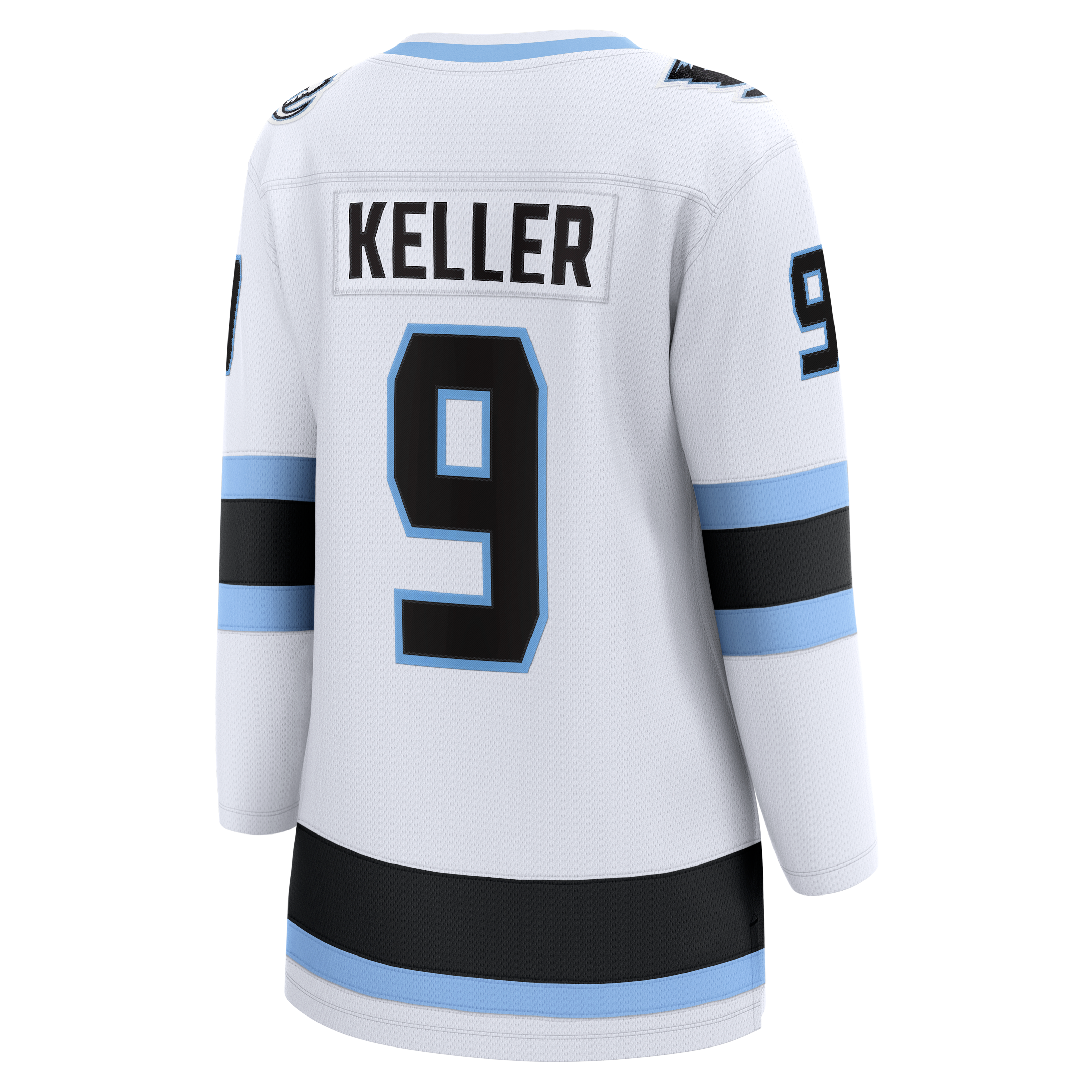Maillot de capitaine Clayton Keller blanc Utah Mammoth extérieur pour femmes (Fanatics)