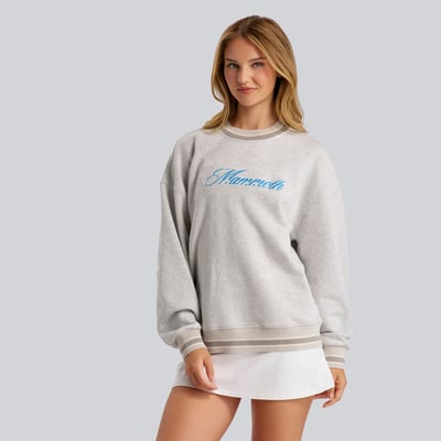 Women's Utah Mammoth lululemon Heathered Core Ultra Light Grey Perfectly Oversized Hip-Length Ringer Sweatshirt
