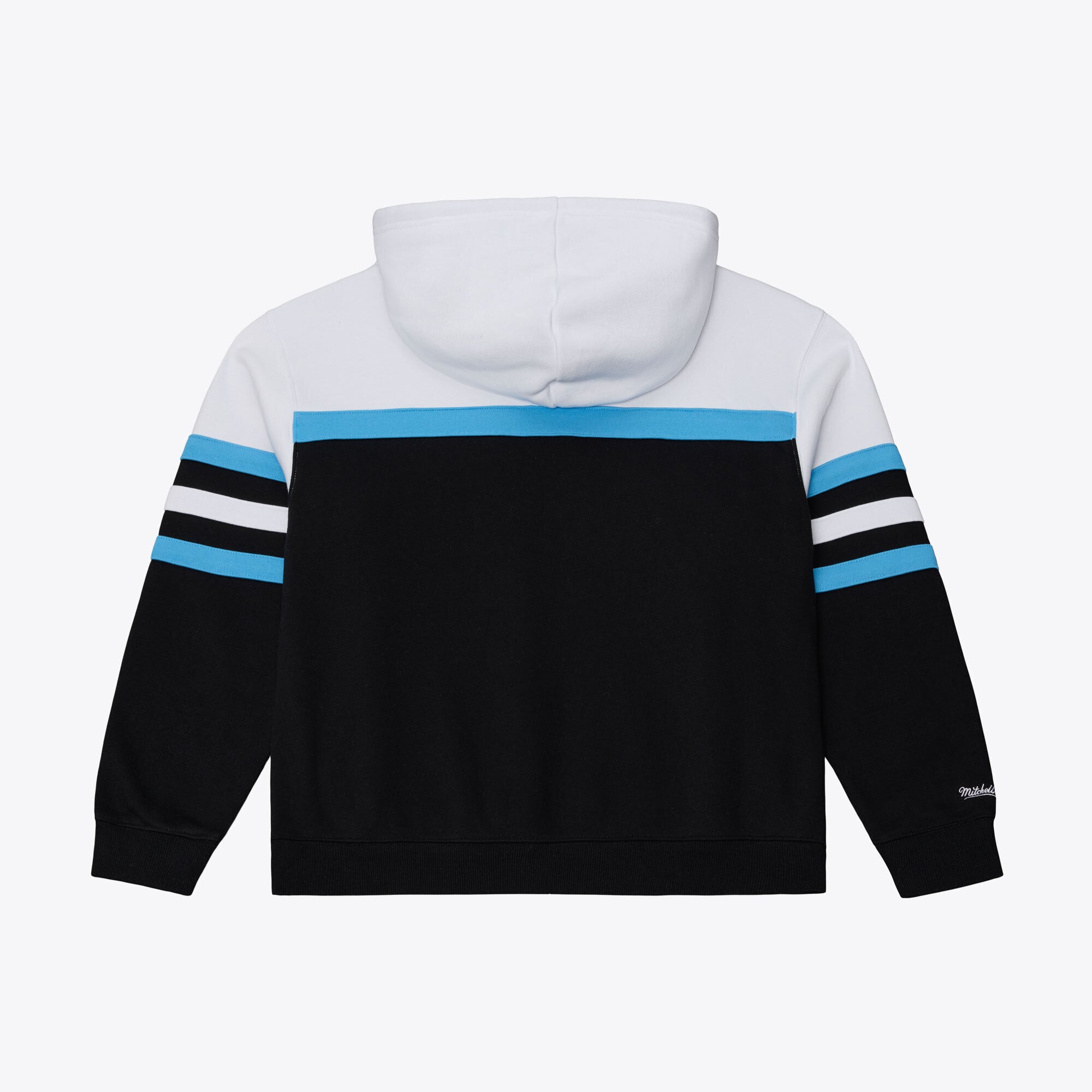 Sweat à capuche Mitchell & Ness blanc/noir pour femme, modèle Utah Mammoth Head Coach