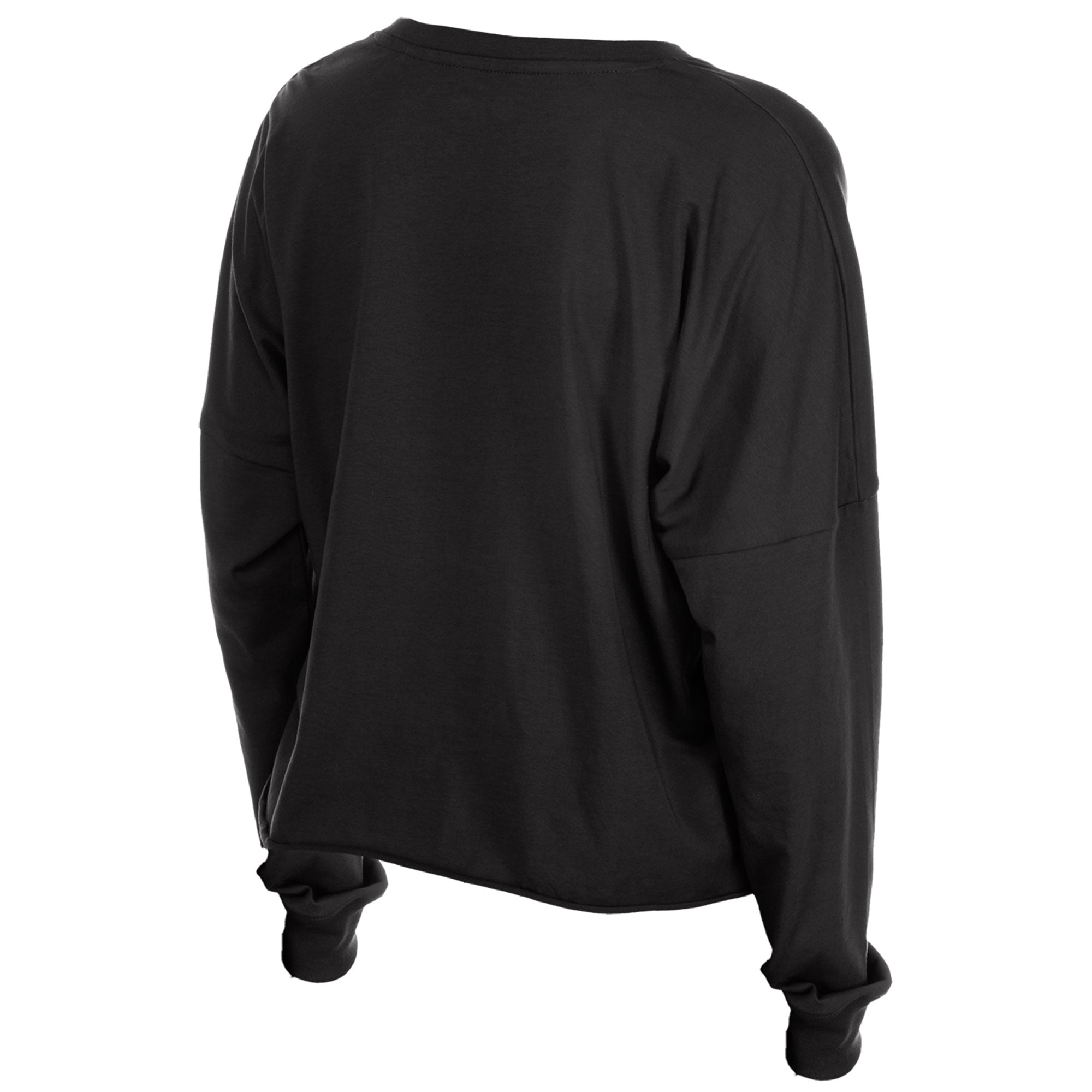 T-shirt à manches longues oversize New Era noir Utah Mammoth pour femme