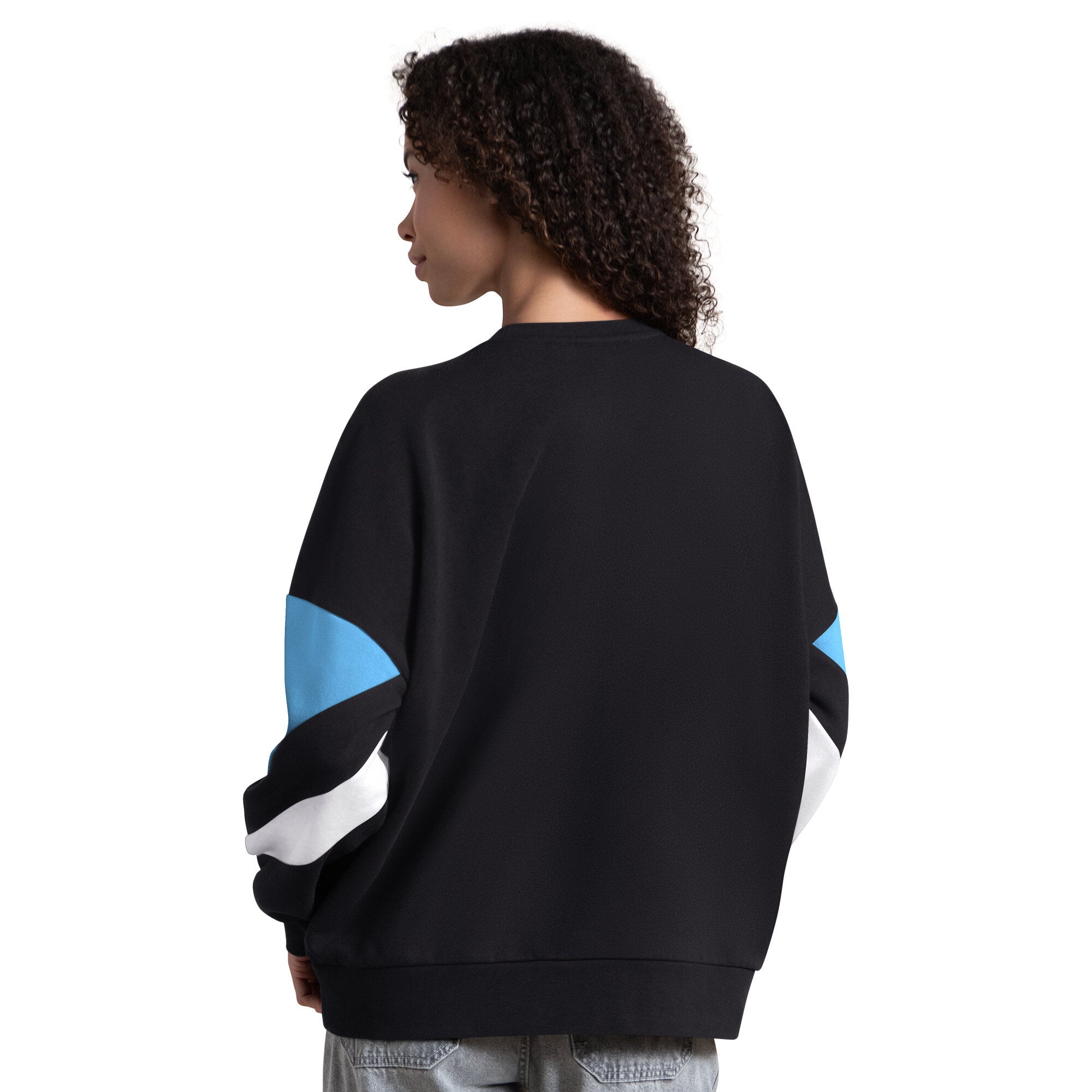 Sweat-shirt Starter noir pour femme, modèle Utah Mammoth Grand Slam à manches color block
