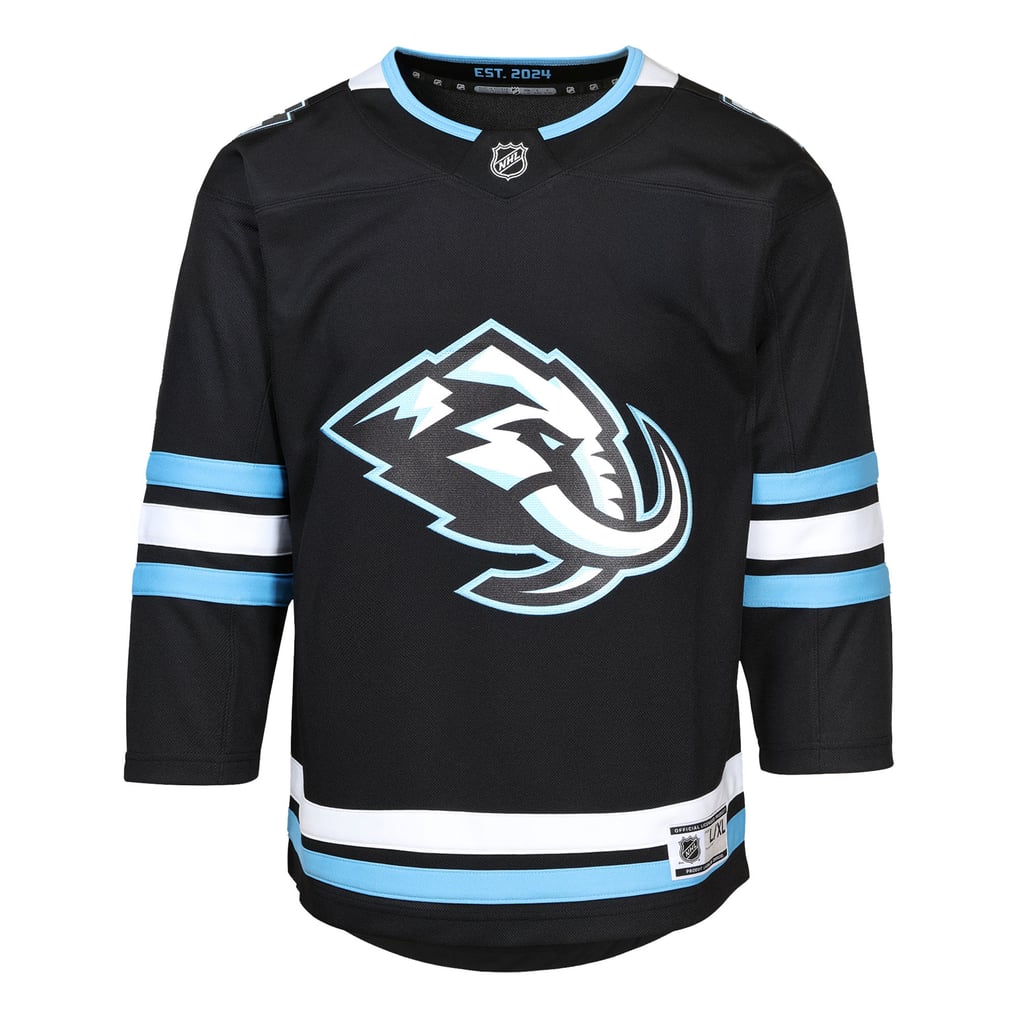 Maillot domicile Premier noir Utah Mammoth pour jeunes