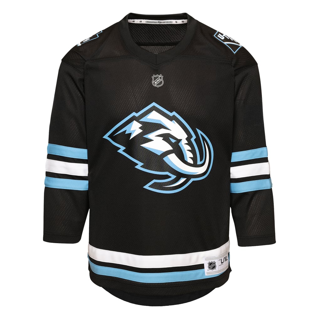 Maillot réplique noir domicile Utah Mammoth pour jeunes