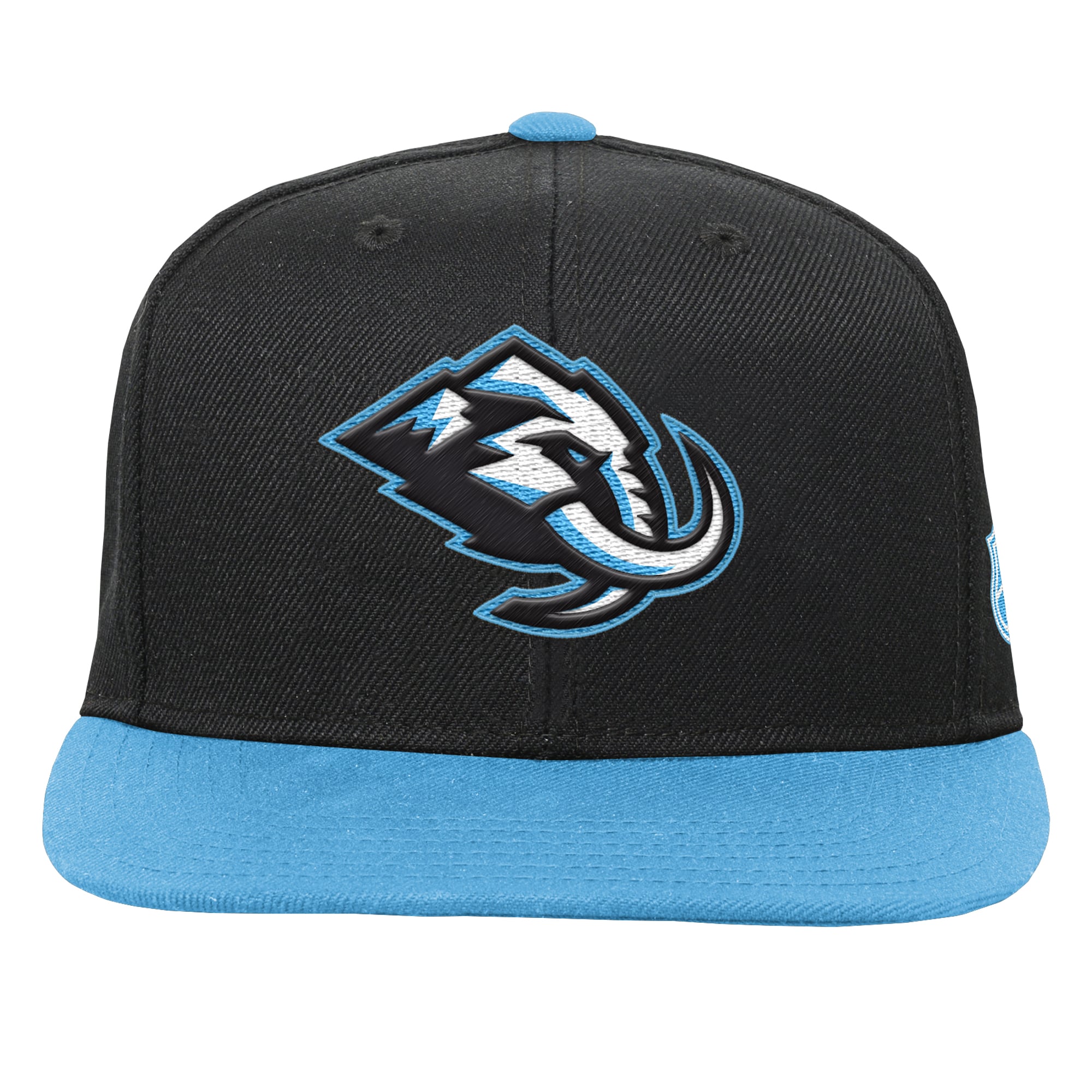 Youth Mitchell & Ness Black/Light Blue Utah Mammoth Legendary Snapback Hat