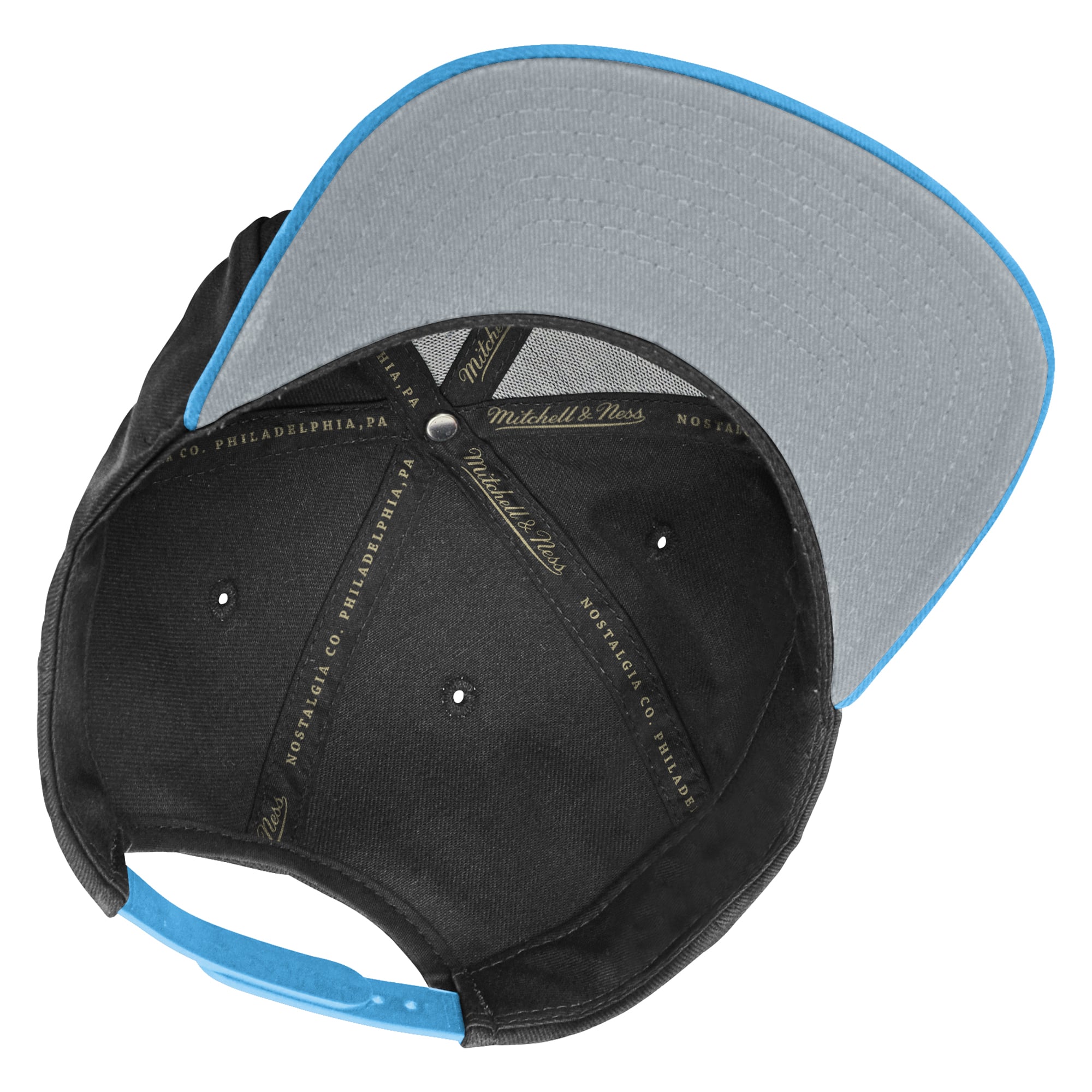 Youth Mitchell & Ness  Black/Light Blue Utah Mammoth Legendary Snapback Hat
