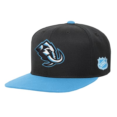  Utah Mammoth Mitchell & Ness Youth Legendary Snapback Hat - Black/Light Blue