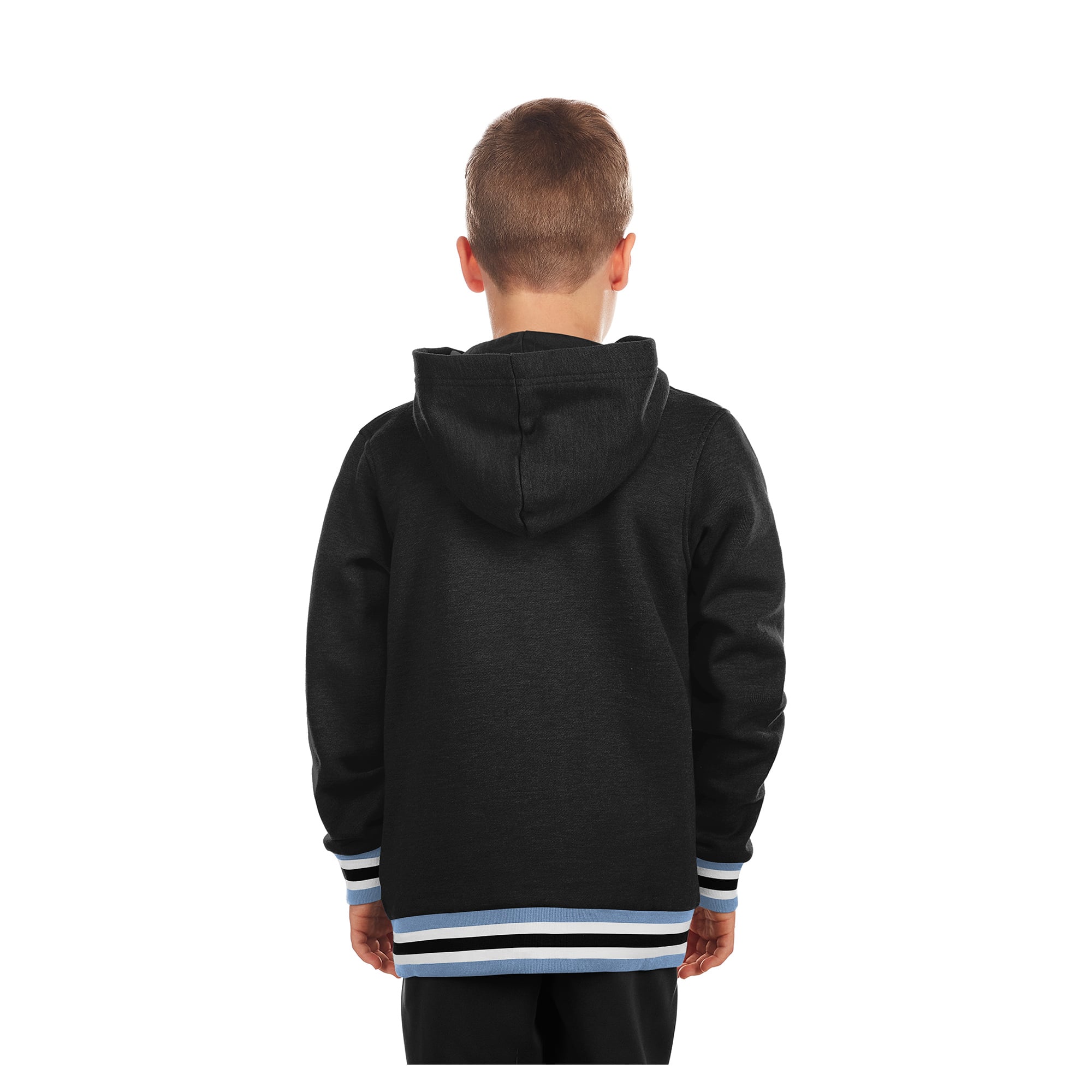 Youth New Era Black Utah Mammoth Knit Trim Pullover Hoodie