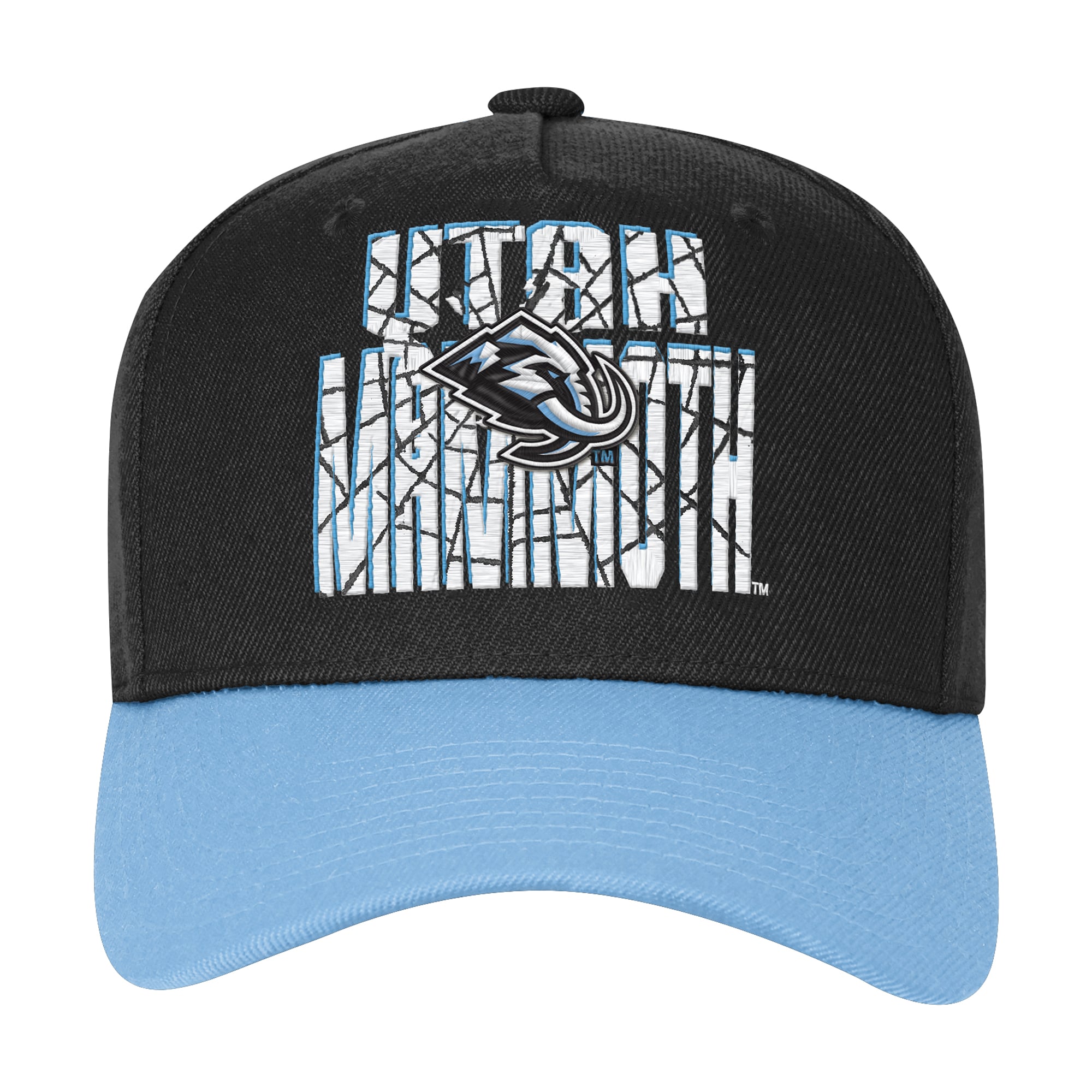 Chapeau ajustable Youth Outerstuff Utah Mammoth Ice Breaker noir/bleu clair