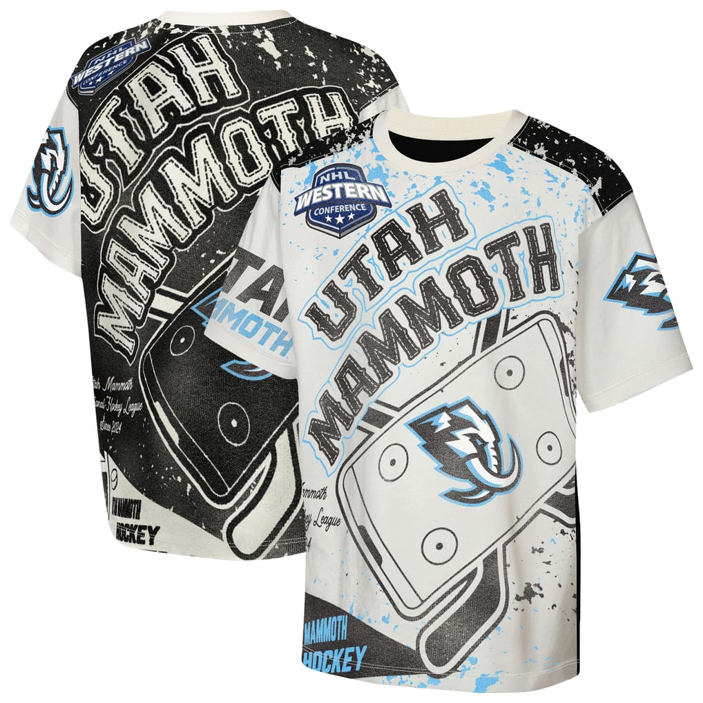 T-shirt de joueur Utah Mammoth Outerstuff crème pour jeunes