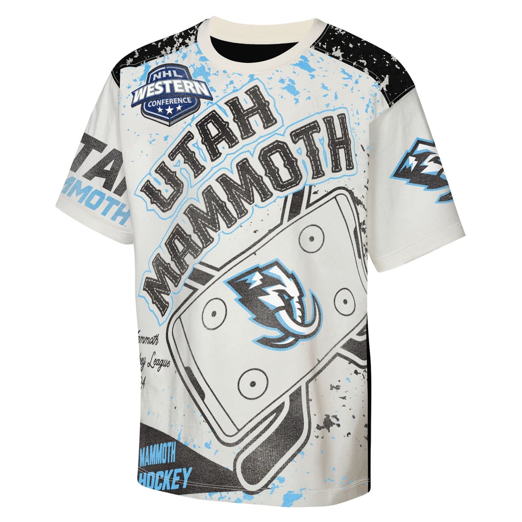 T-shirt de joueur Utah Mammoth Outerstuff crème pour jeunes