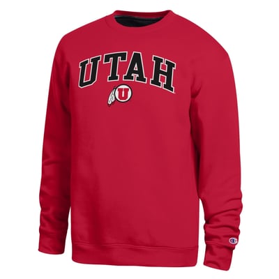  Utah Utes Champion Arch Sweatshirt - Red