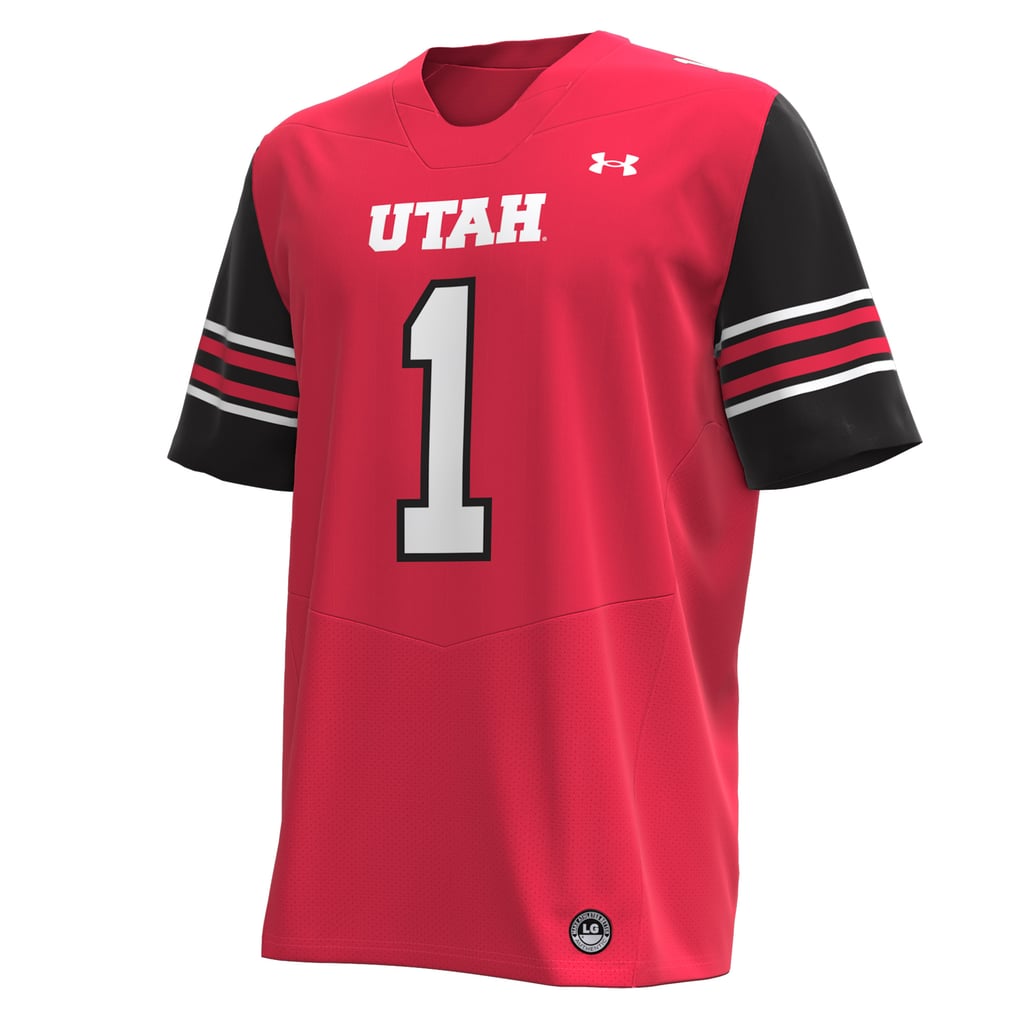ut jersey dress Men's Under Armour #1 Red Utah Utes Replica Football Size: Large fluorescent