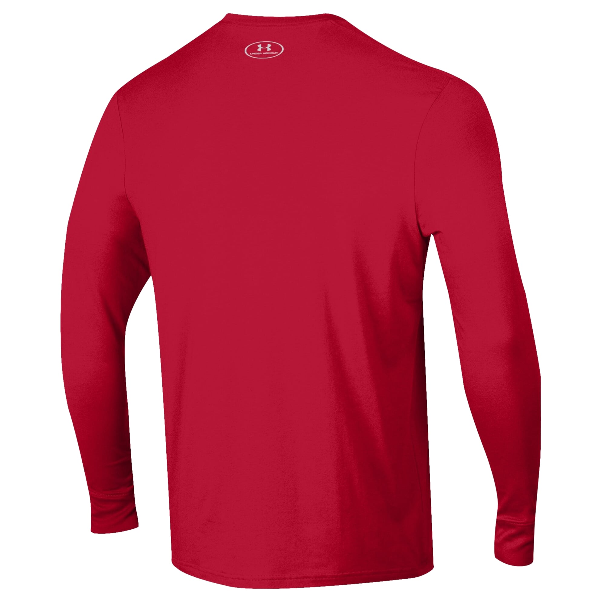 Men's Under Armour Red Utah Utes 2026 Sideline Performance Cotton Long Sleeve T-Shirt