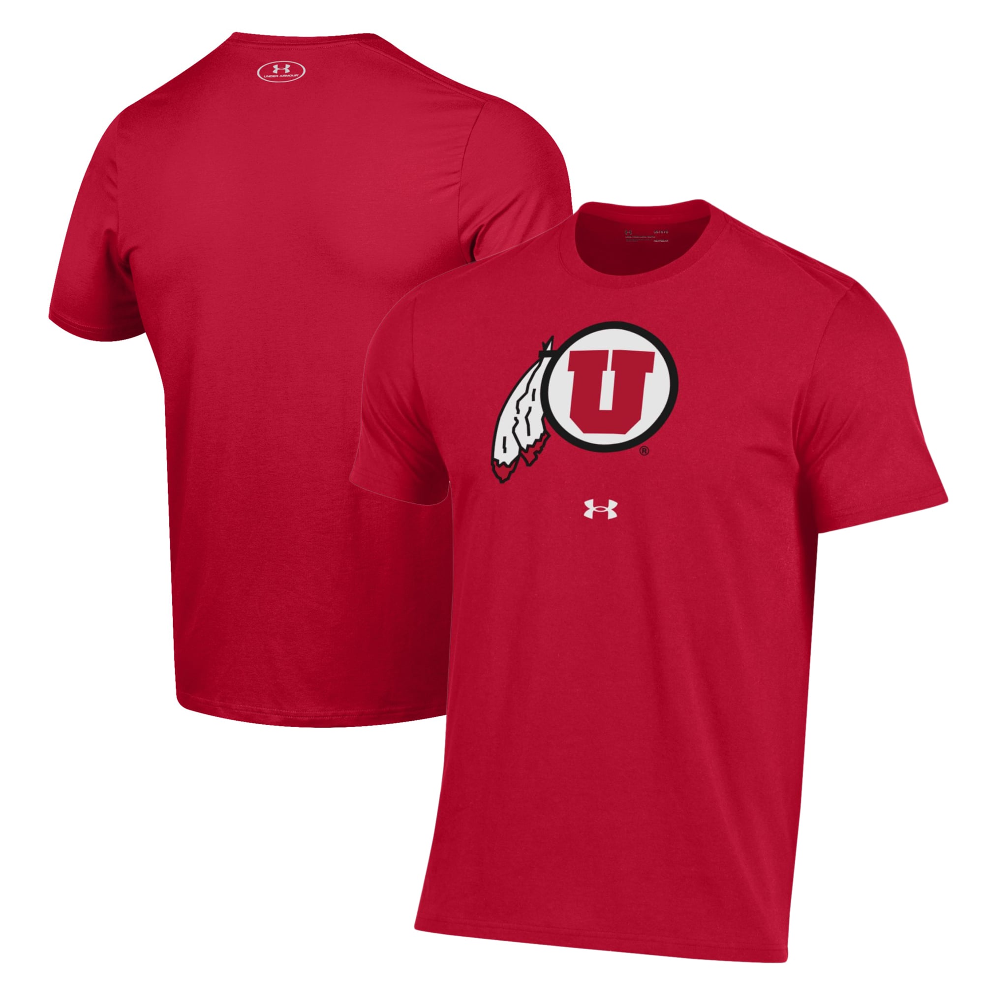 Red Ut Men's Under Armour Red Utah Utes Logo Performance T-Shirt
