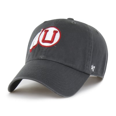  Utah Utes '47 Unisex Vault Clean Up Adjustable Hat - Charcoal