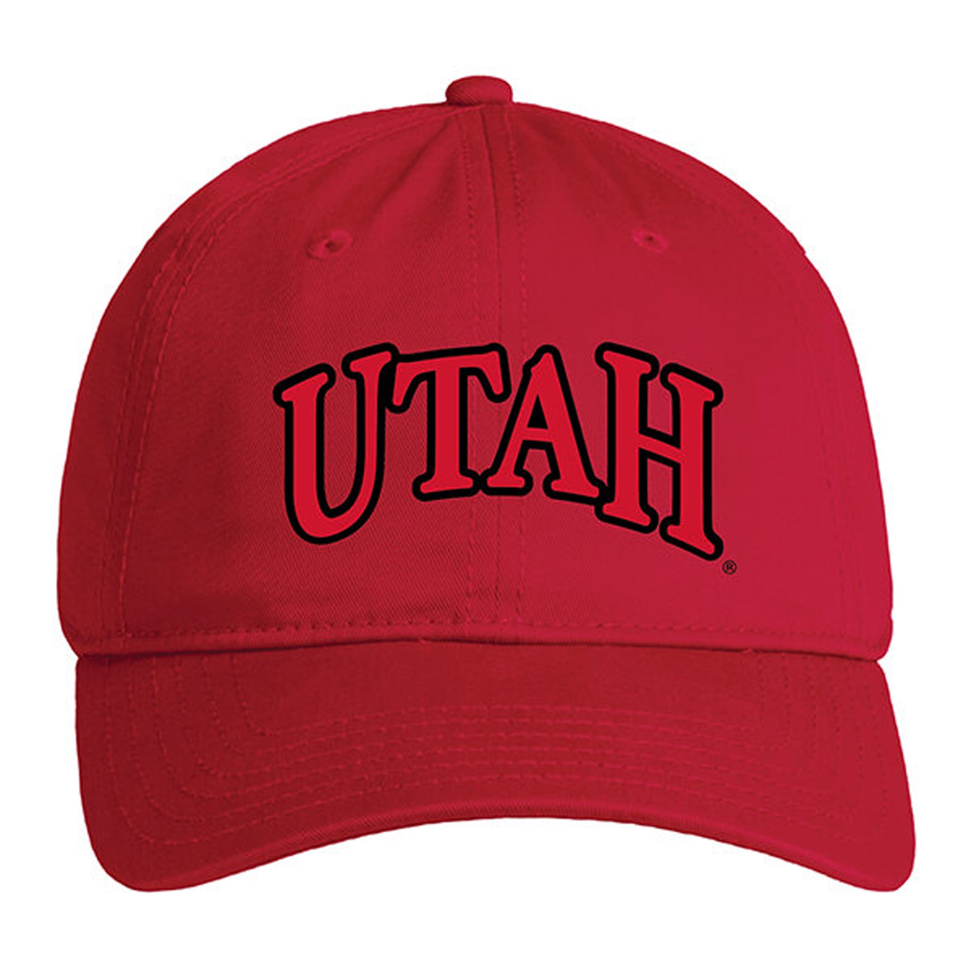 Casquette unisexe Under Armour rouge Utah Utes en coton lavé Iso-Chill ajustable