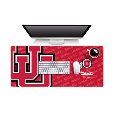 Utah Utes 15.7" x 35.4" Logo Series Desk Pad