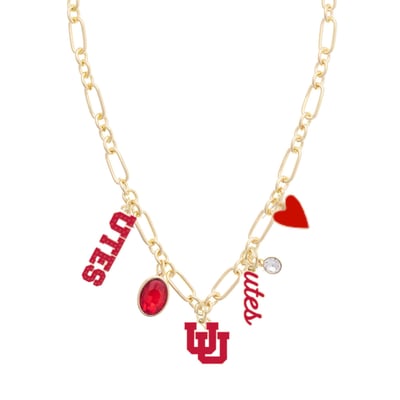 Utah Utes CANVAS Style Women's Game Day Charm Necklace