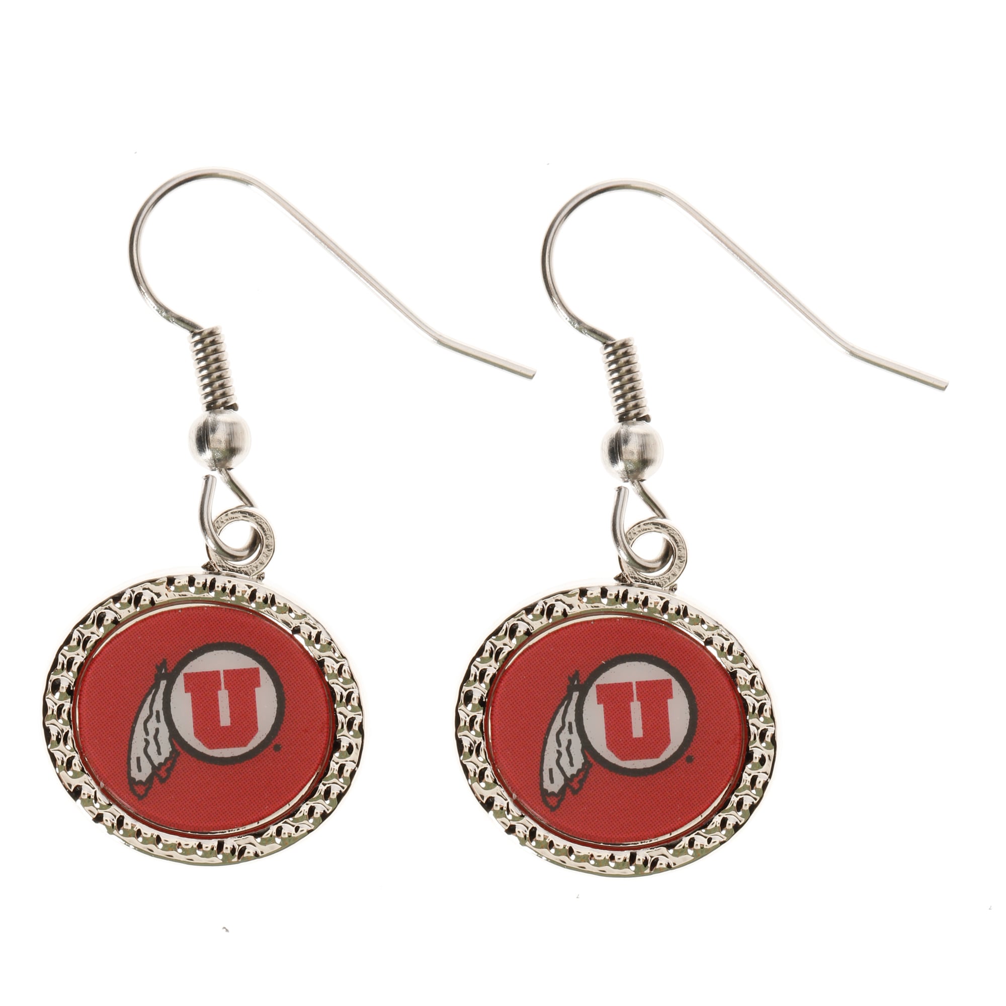 Boucles d'oreilles pendantes rondes Utah Utes WinCraft pour femme