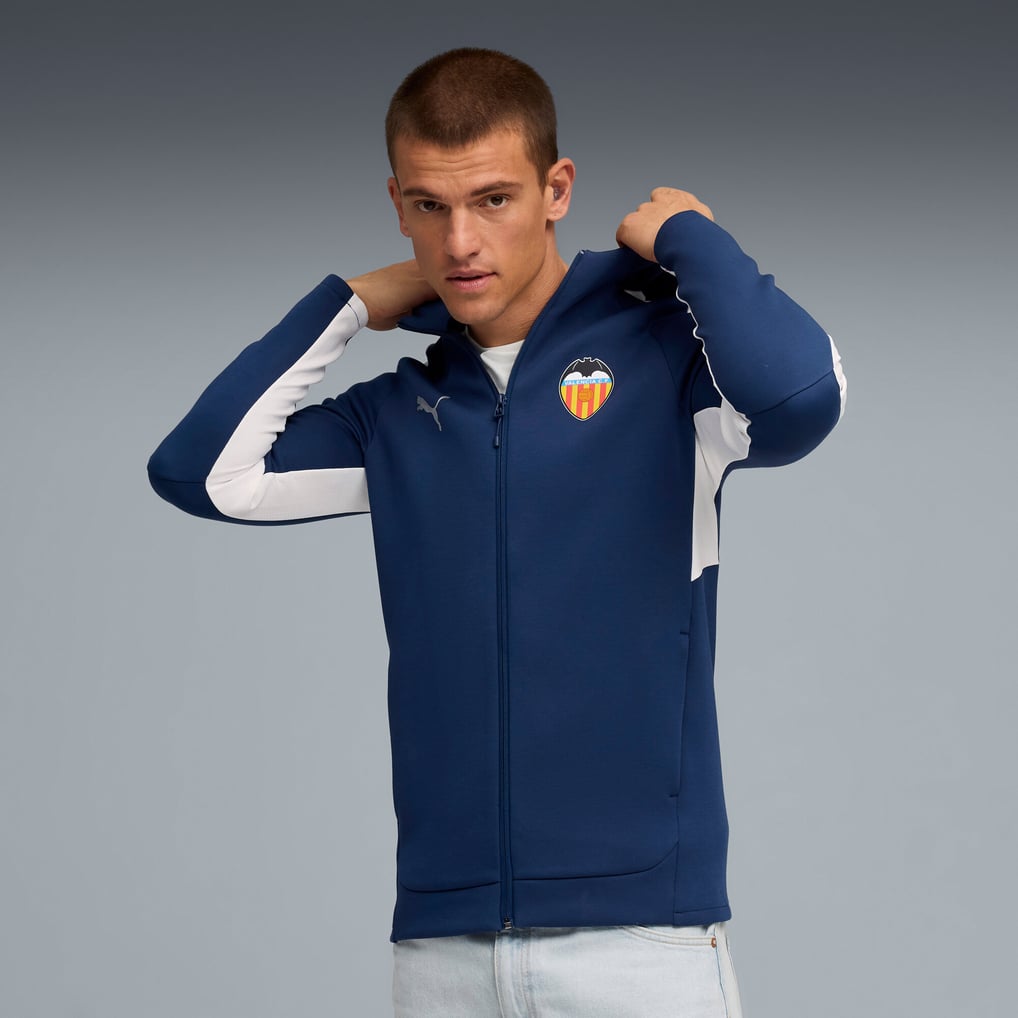Valencia PUMA EVOSTRIPE Hooded Jacket - Blue