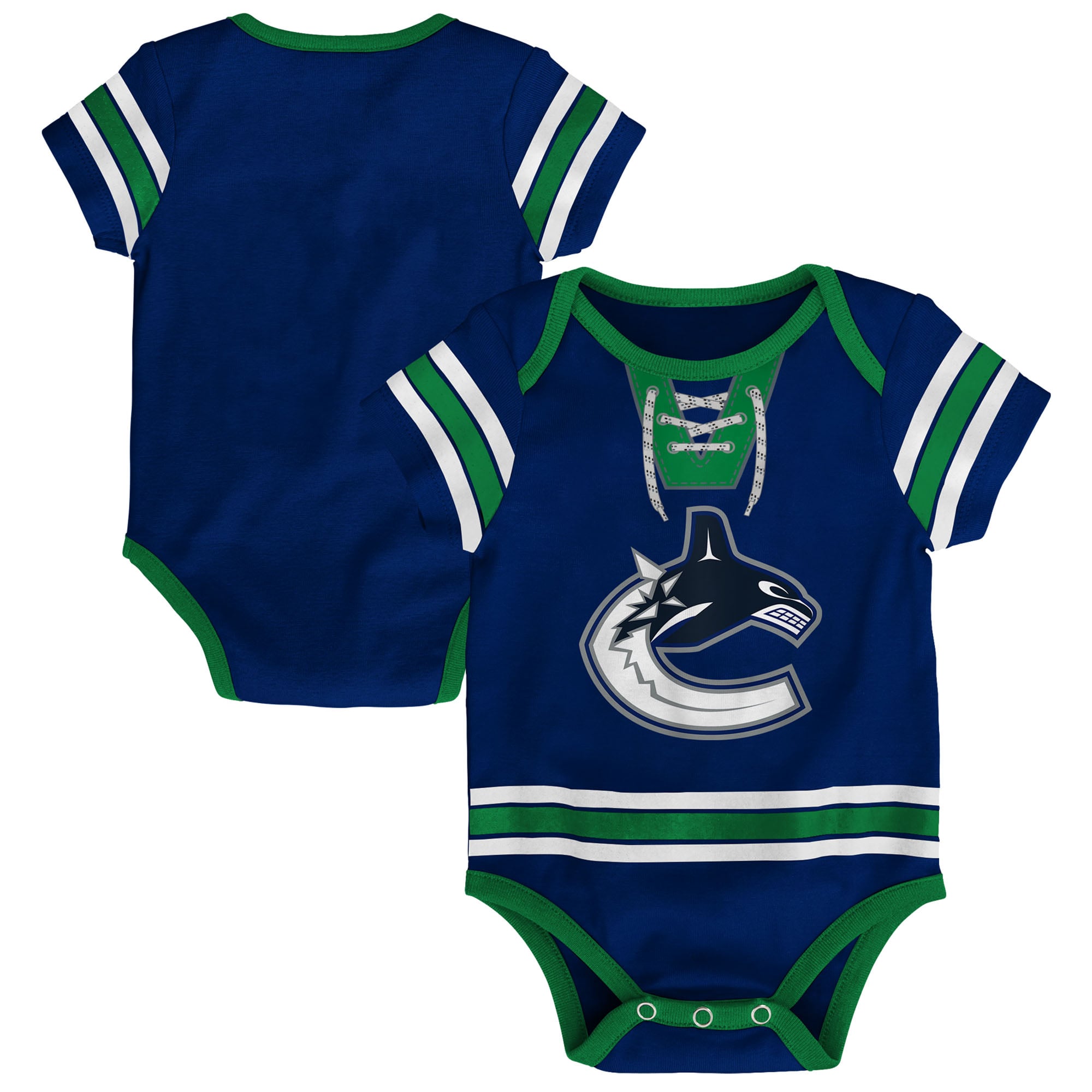 Infant Blue Vancouver Canucks Hockey Jersey Bodysuit