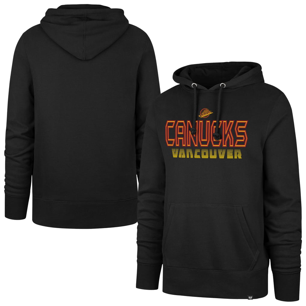 Men's Vancouver Canucks '47 Black Byline Headline Pullover Hoodie