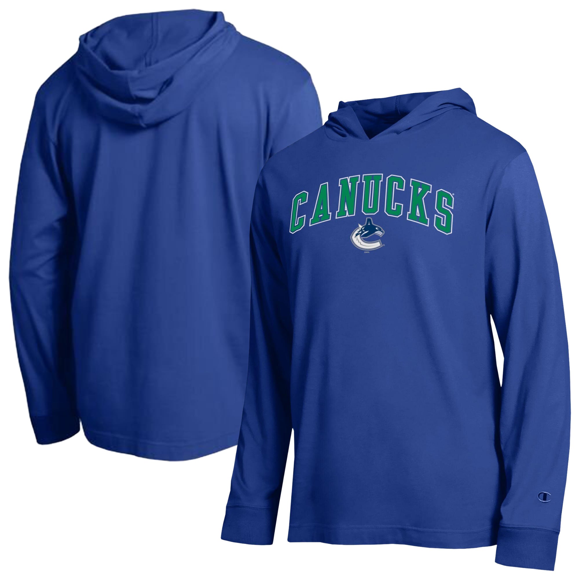 T-shirt à manches longues léger capuche Champion Blue Vancouver Canucks All-Star pour homme