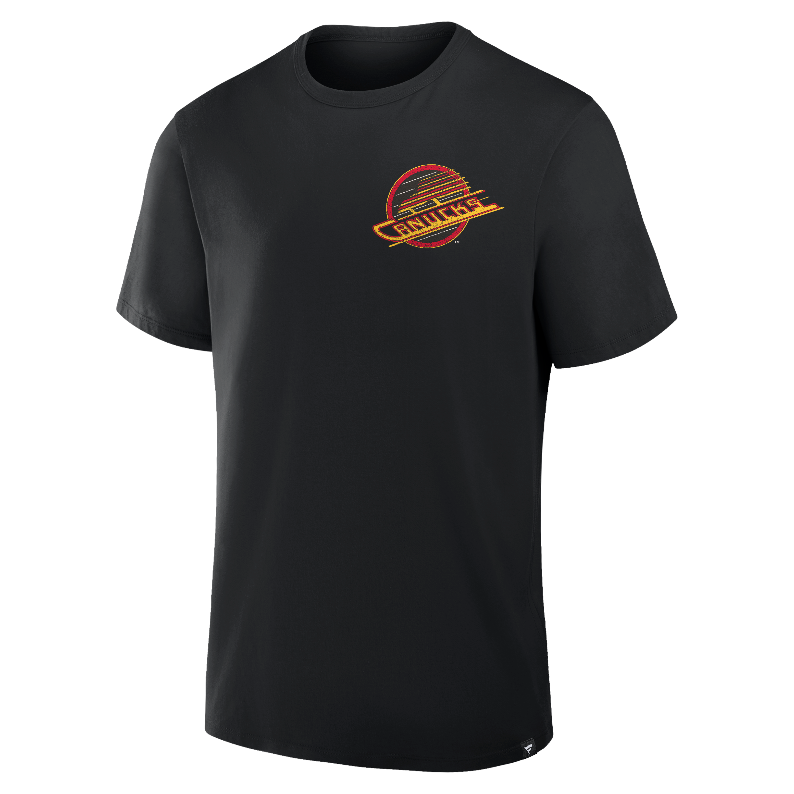 Men's Fanatics Black Vancouver Canucks Legacy Cross Check T-Shirt