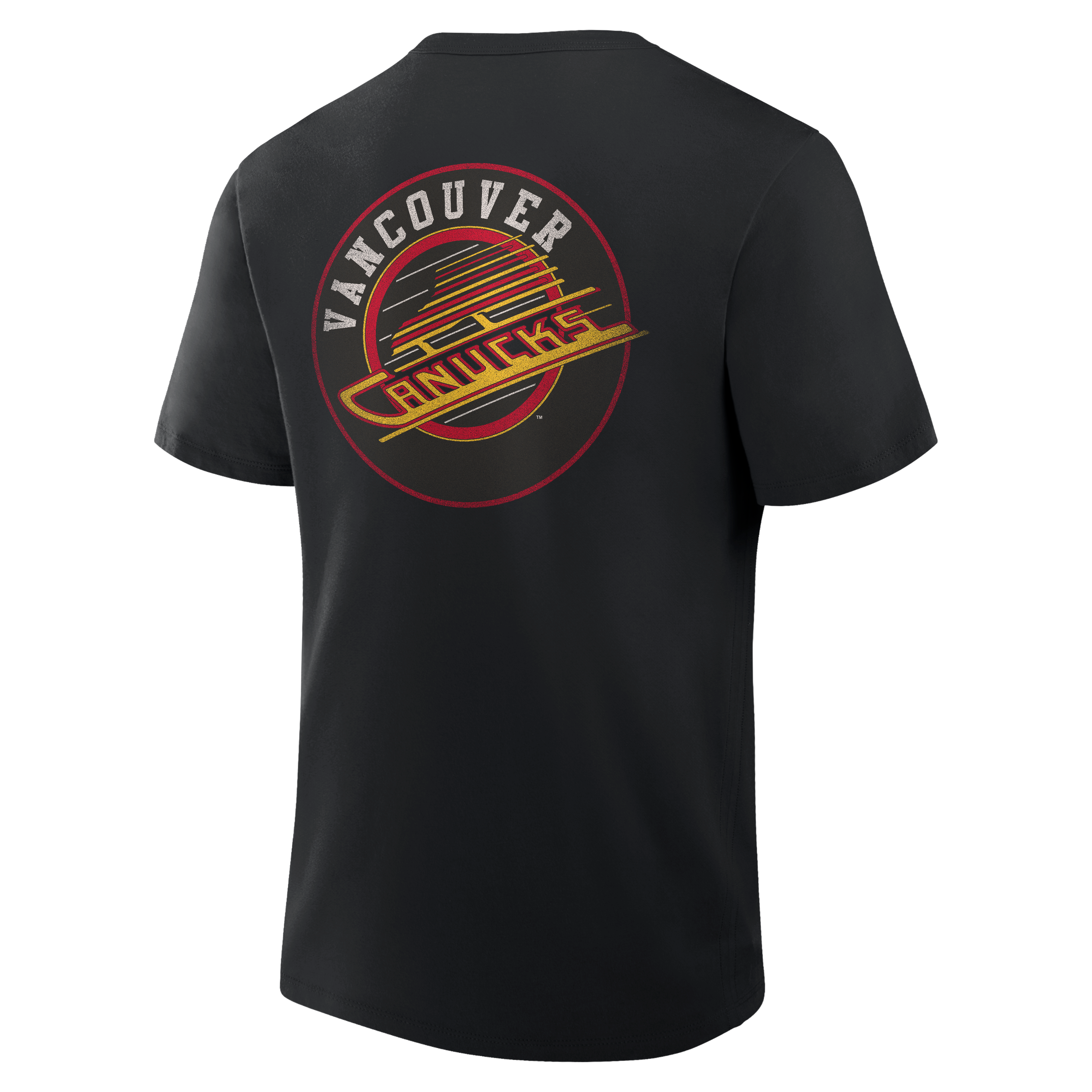 Men's Fanatics Black Vancouver Canucks Legacy Cross Check T-Shirt