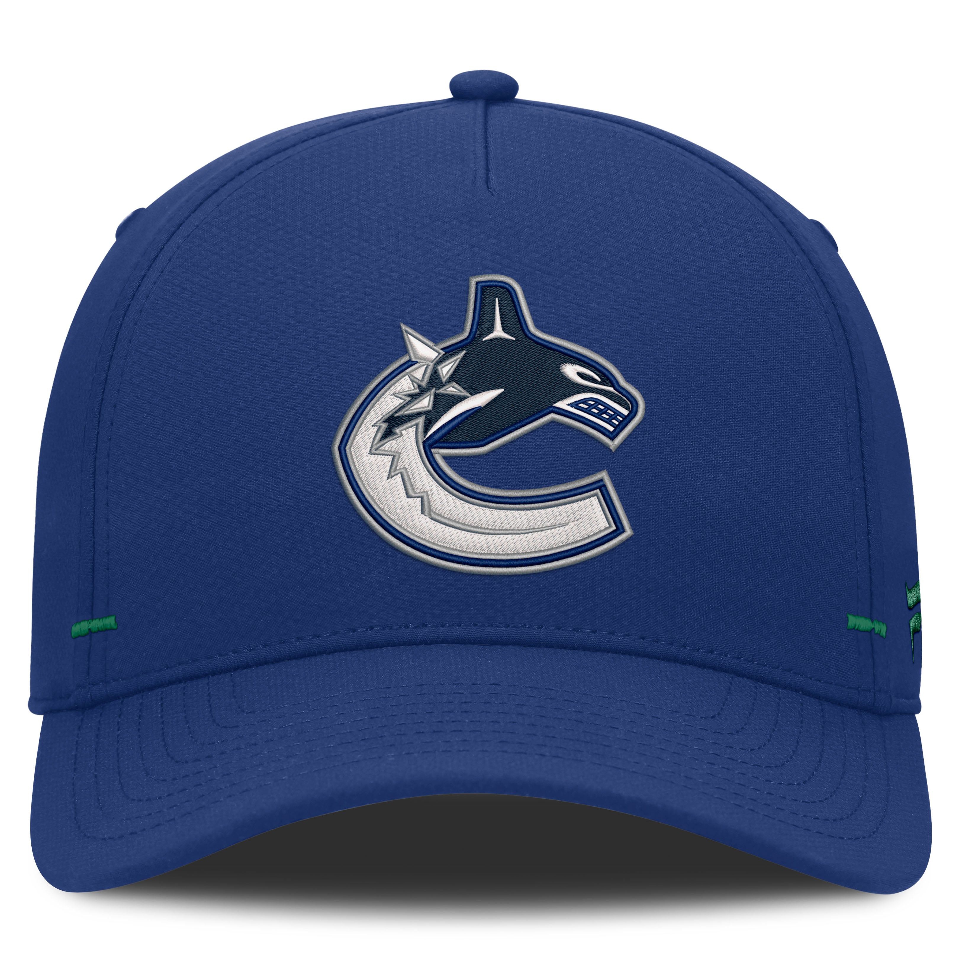 Men's Fanatics Blue Vancouver Canucks Authentic Pro Rink Bar Tacks A-Frame Adjustable Hat